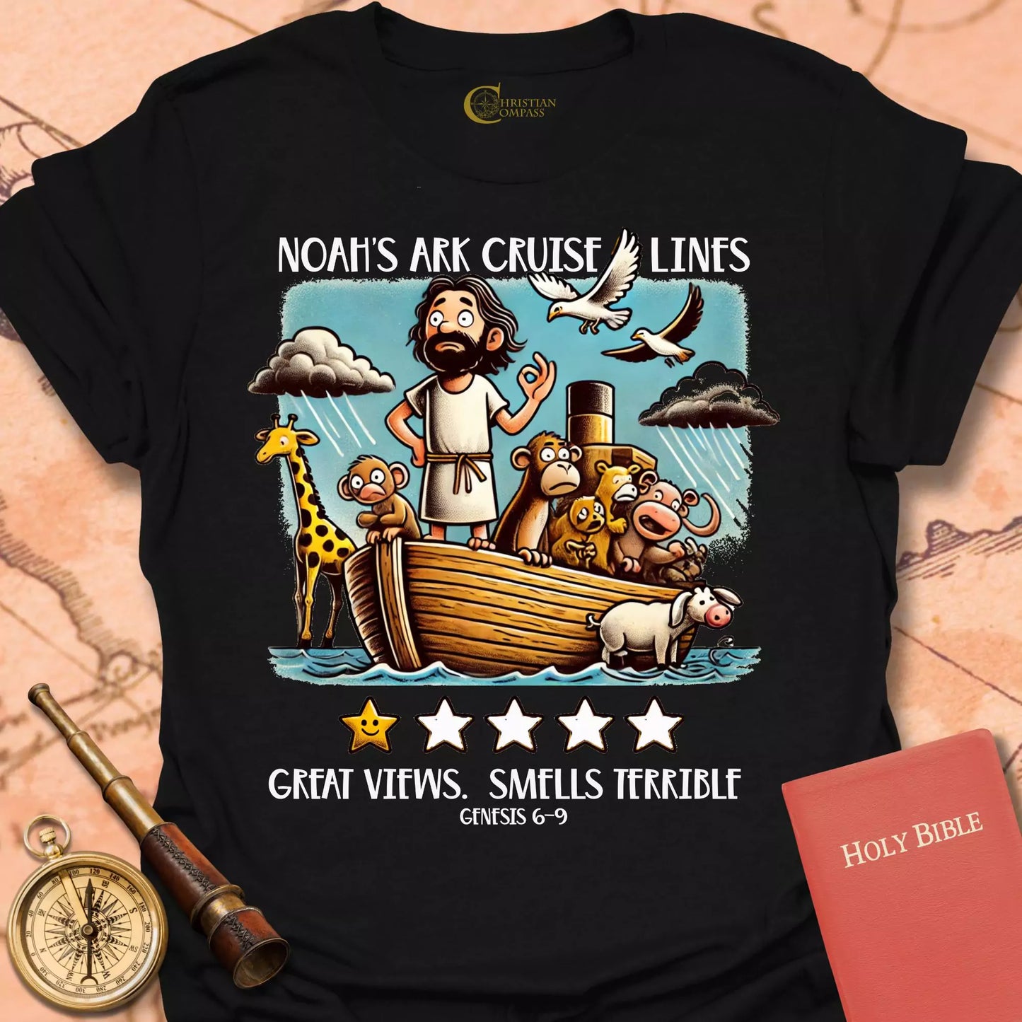 Noah's Ark Five Star Review T-Shirt