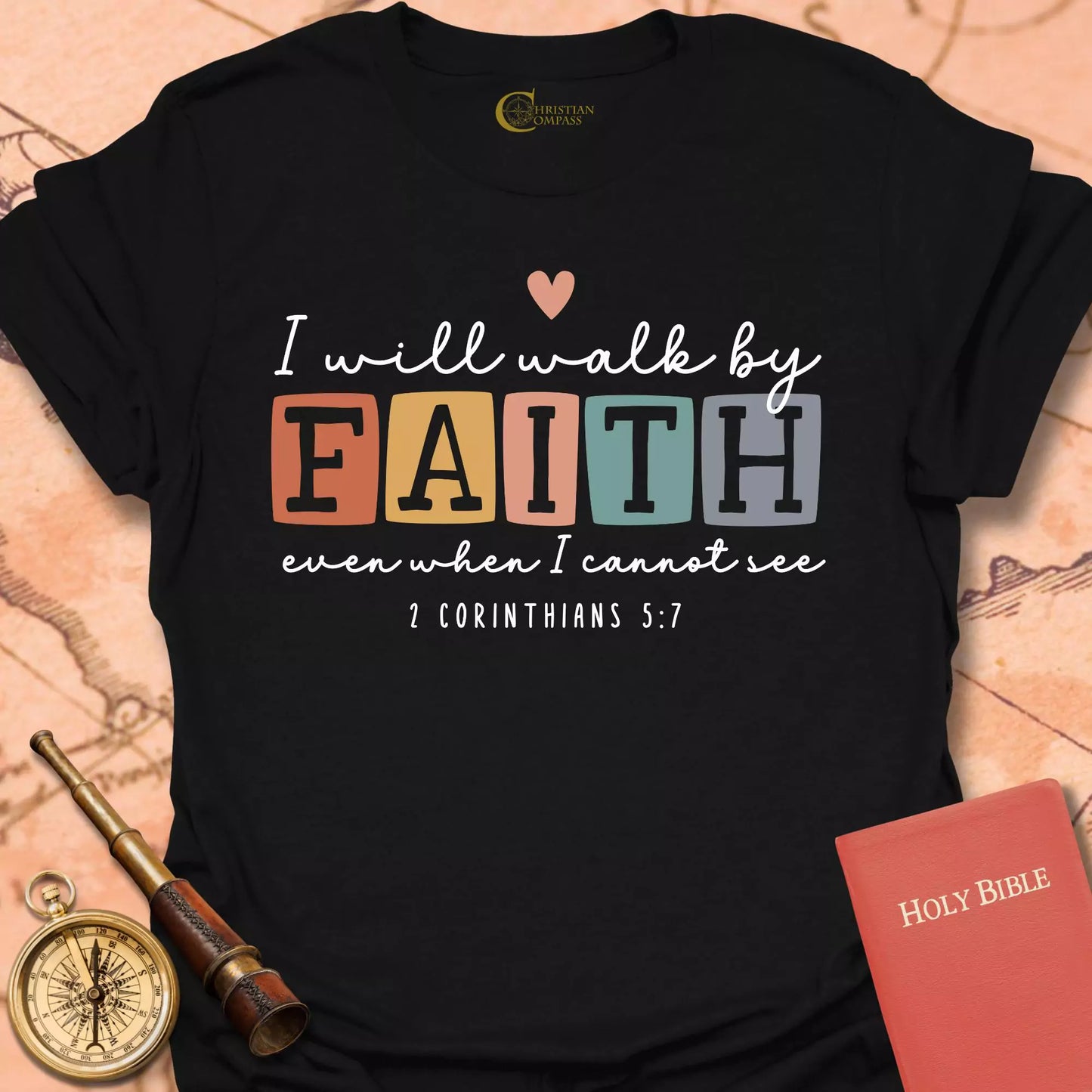 I Will Walk By Faith T-Shirt