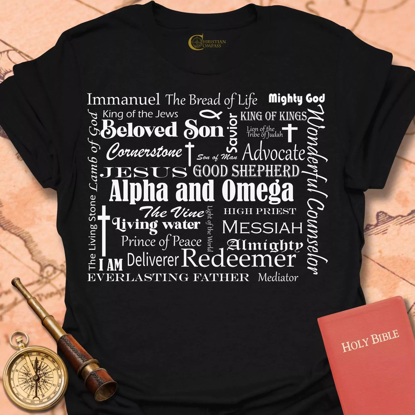 Names of Jesus Square T-Shirt