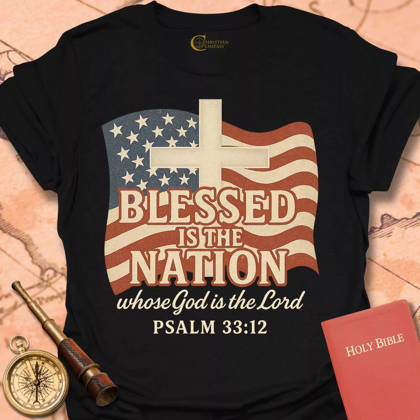 Blessed is the Nation Flag T-Shirt