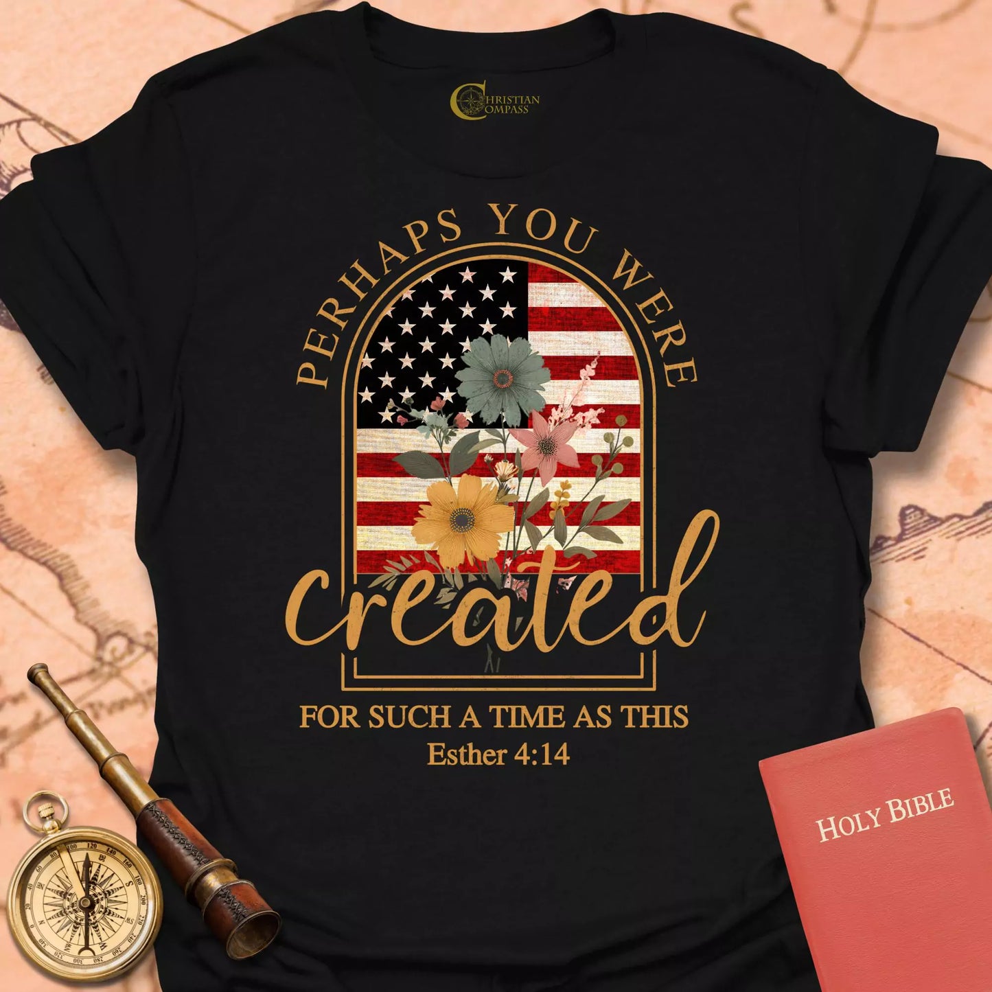 Perhaps You Were Created Flag T-Shirt