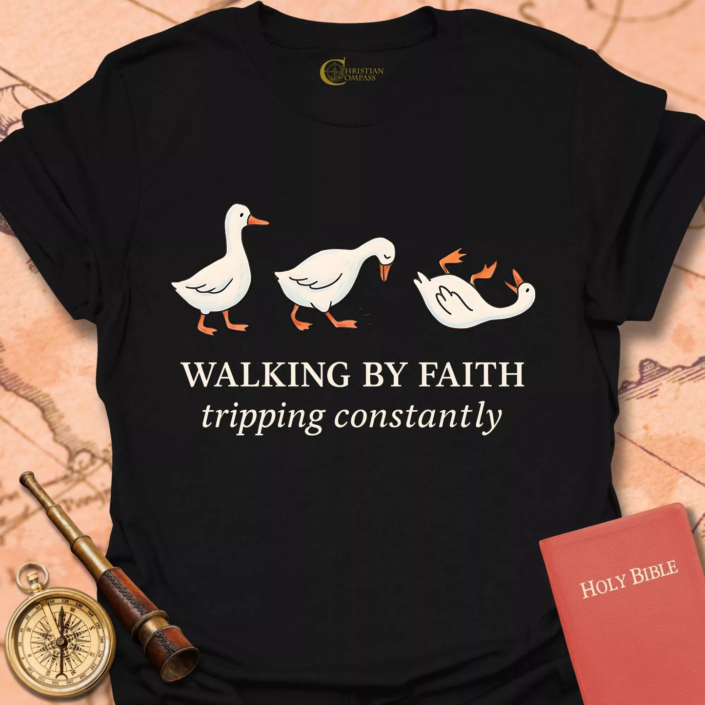 Walking by Faith Ducks T-Shirt