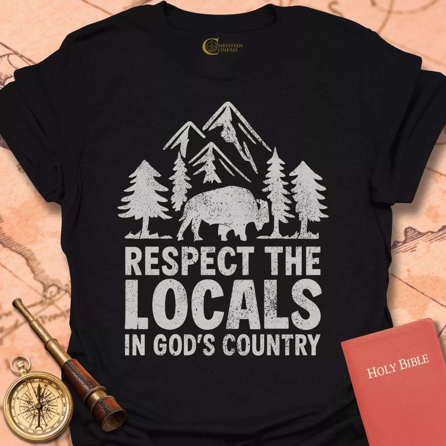 Respect the Locals Bison T-Shirt