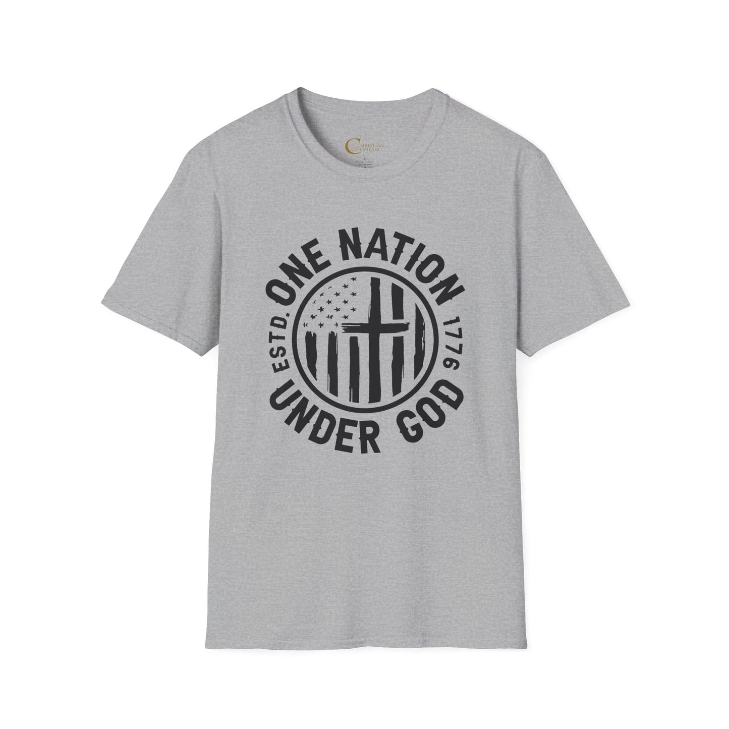 One Nation Under God Circle T-Shirt