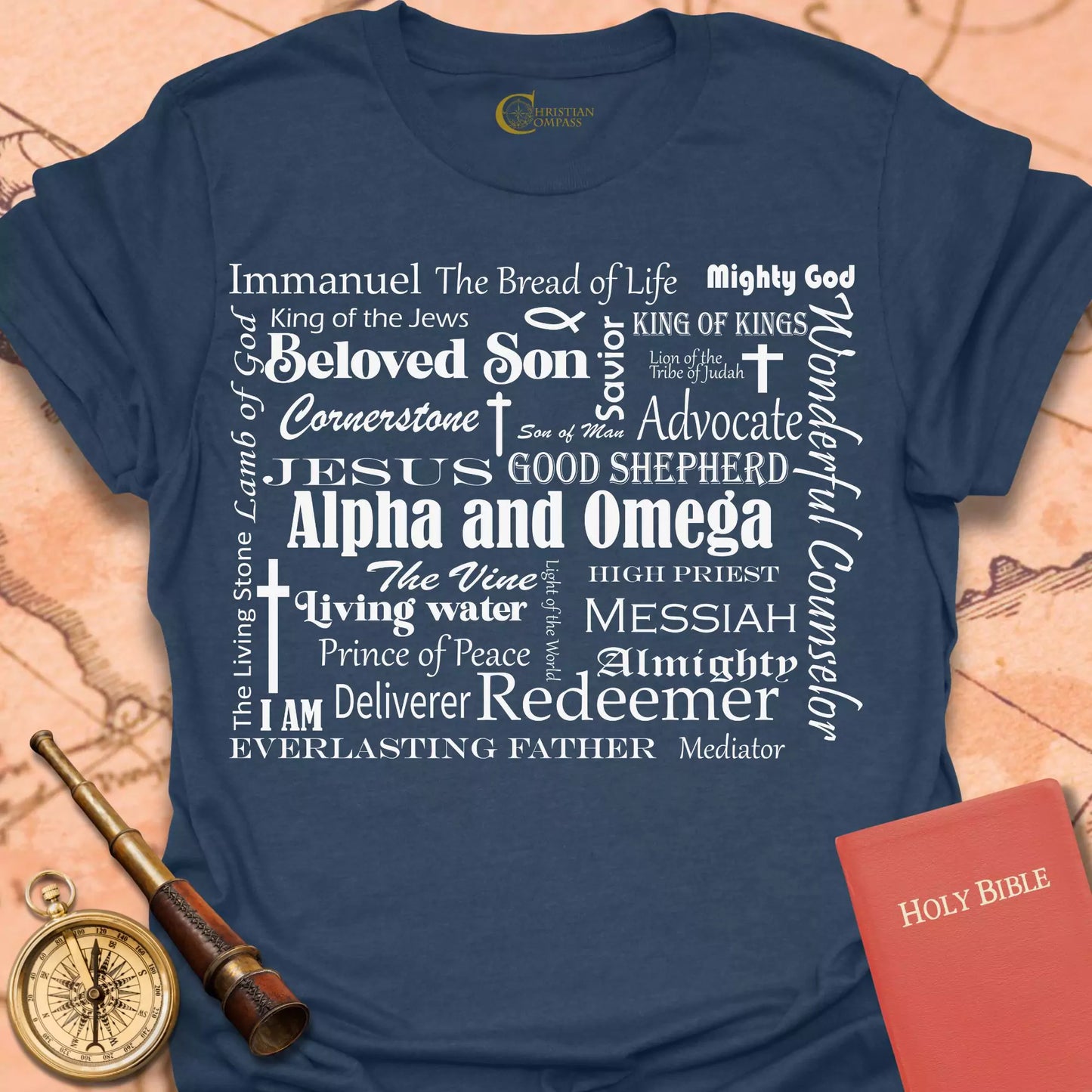 Names of Jesus Square T-Shirt