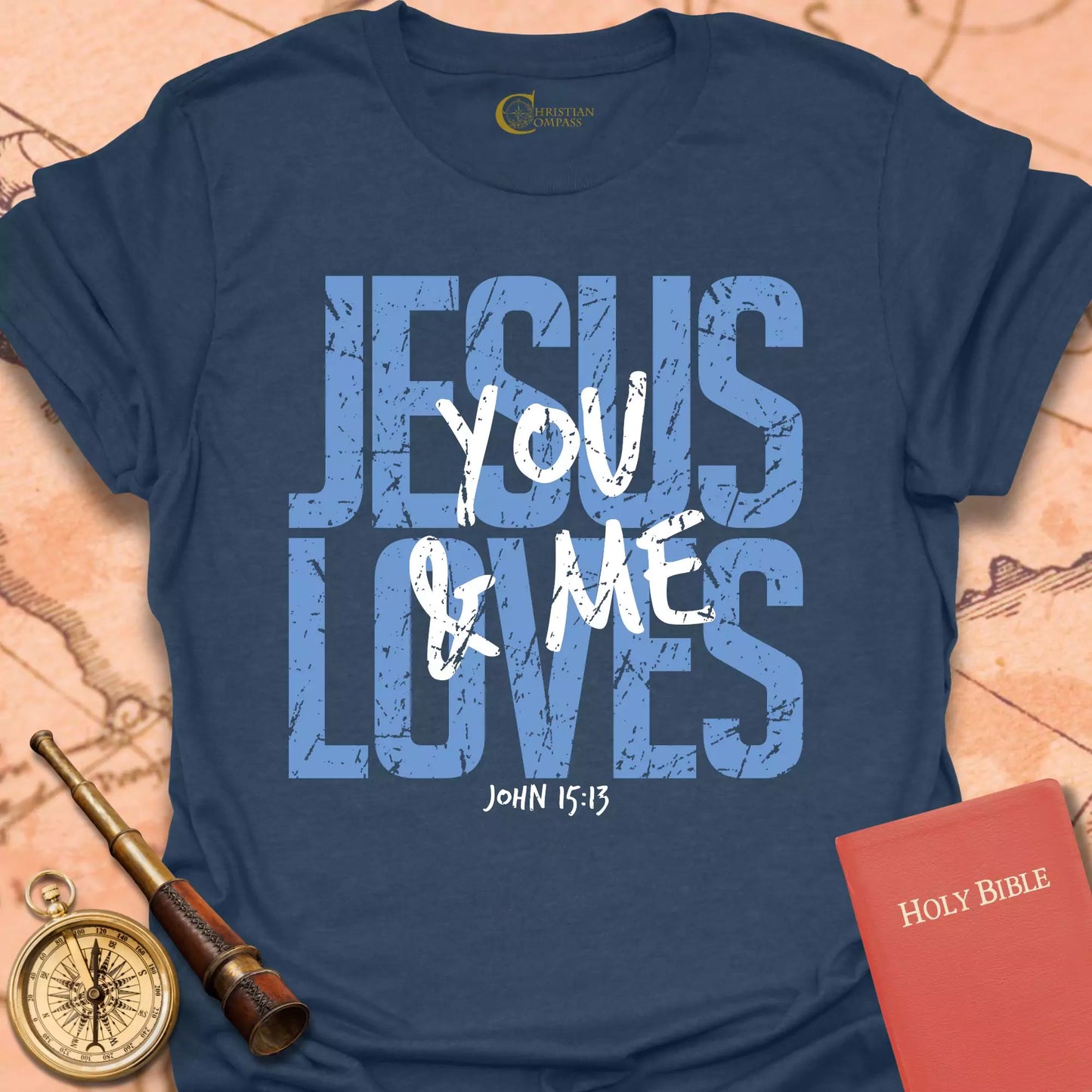 Jesus Loves You & Me Bold T-Shirt