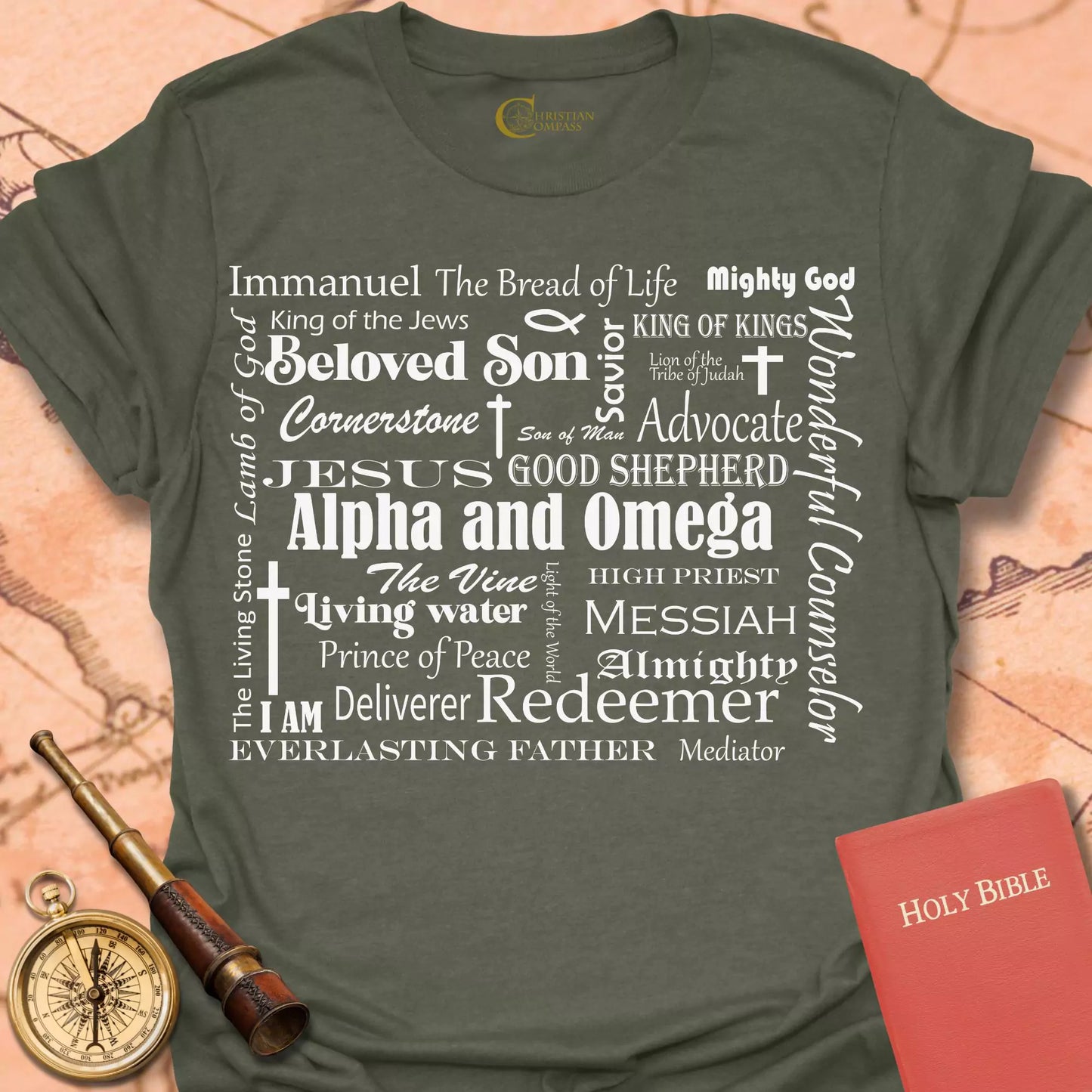 Names of Jesus Square T-Shirt