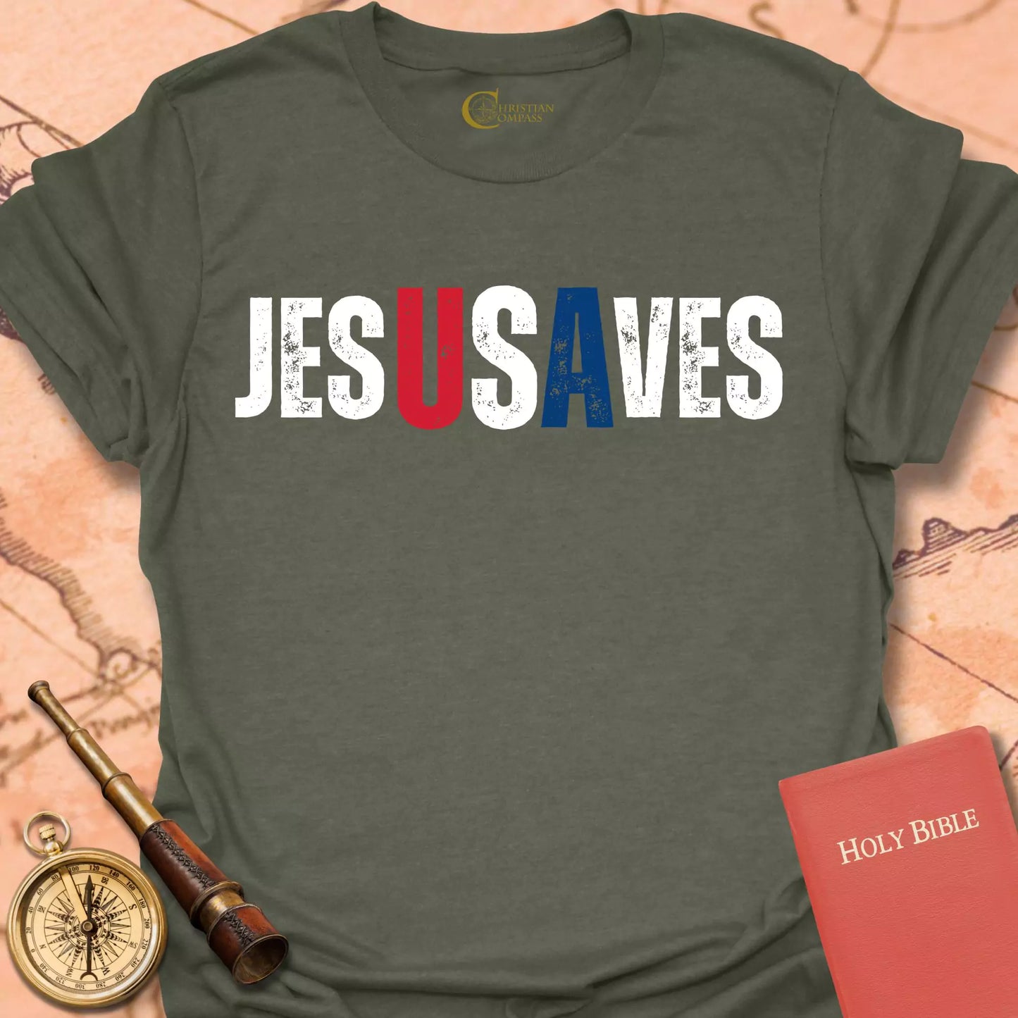 Jesus Saves USA T-Shirt