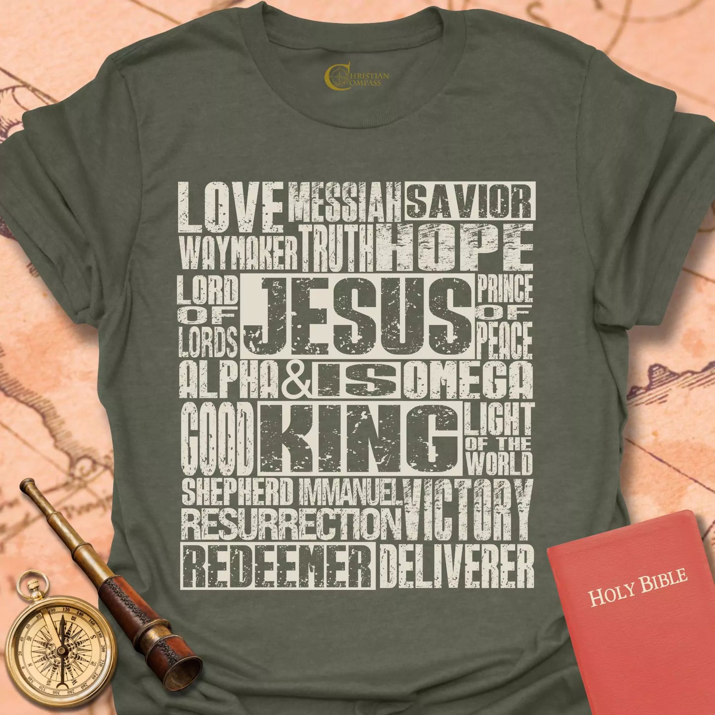 Jesus is King Collage T-Shirt