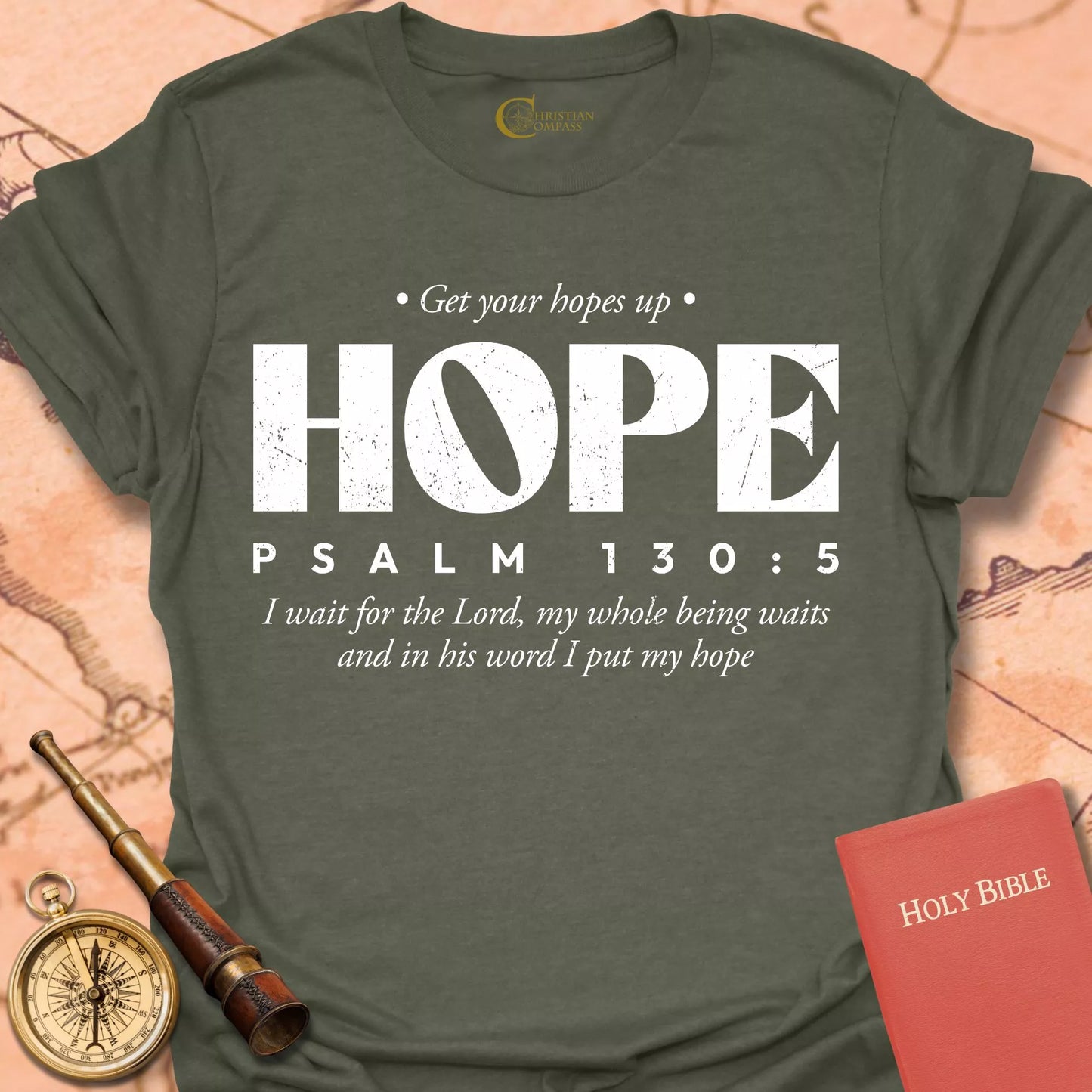 Hope Psalm 130:5 T-Shirt
