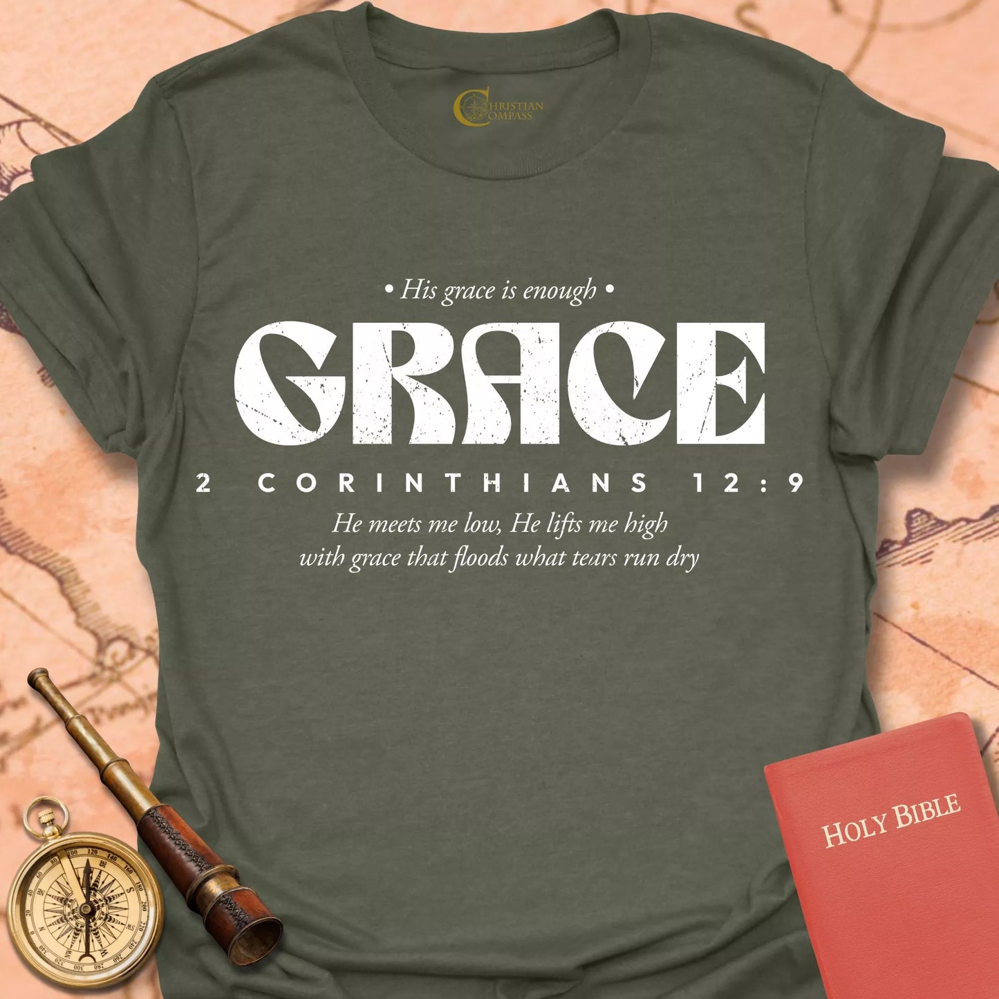 Grace 2 Corinthians 12:9 T-Shirt
