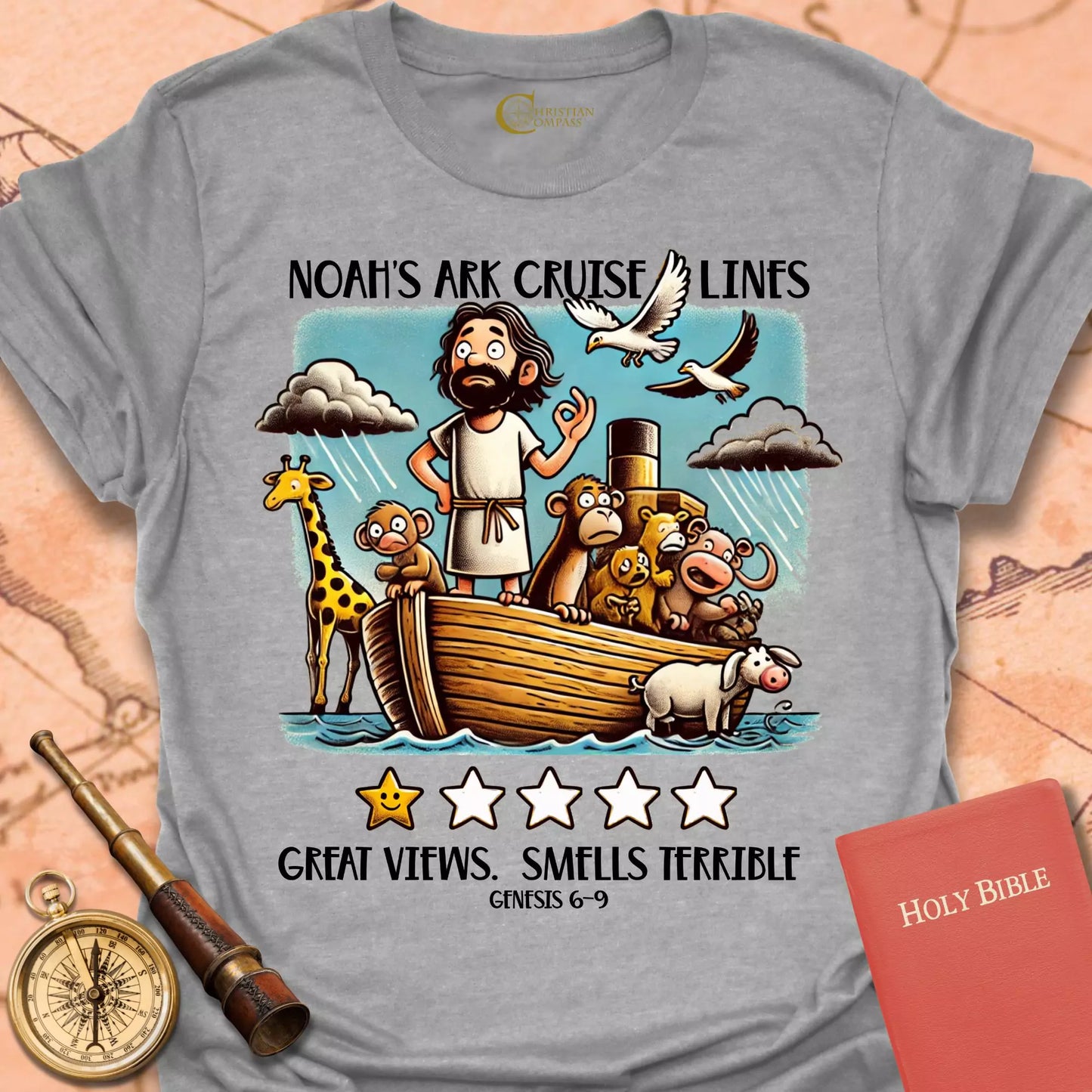 Noah's Ark Five Star Review T-Shirt