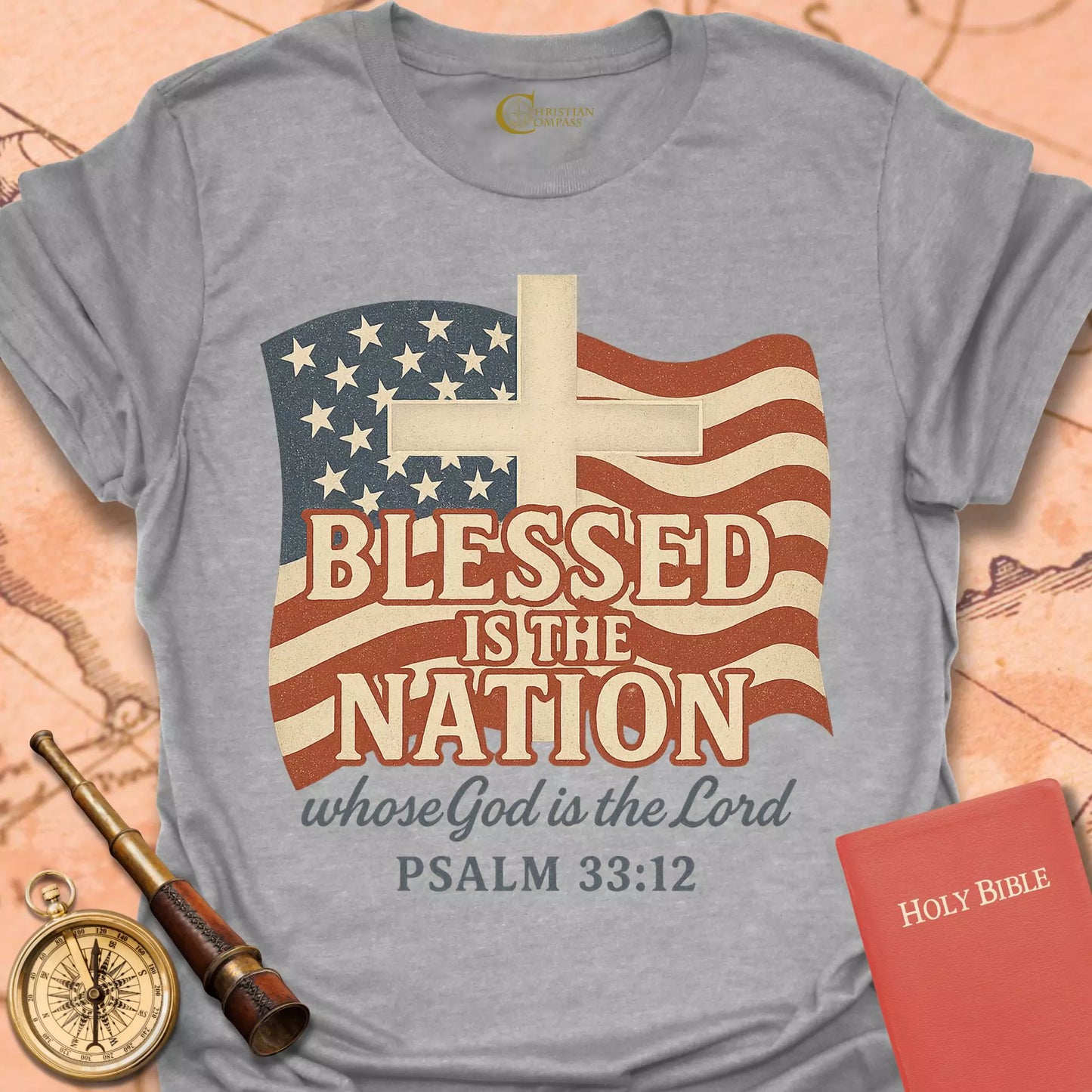 Blessed is the Nation Flag T-Shirt