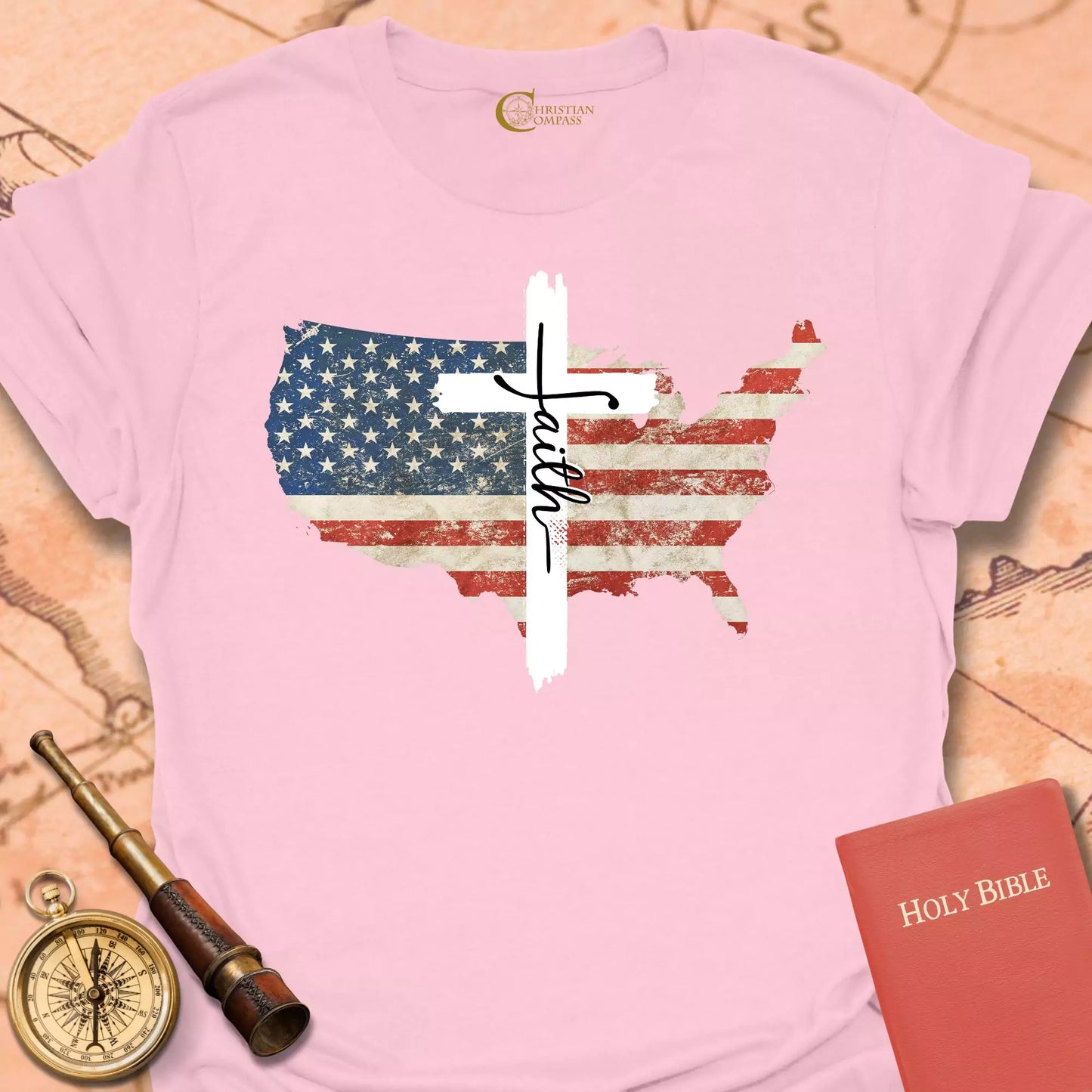 Faith USA Flag T-Shirt