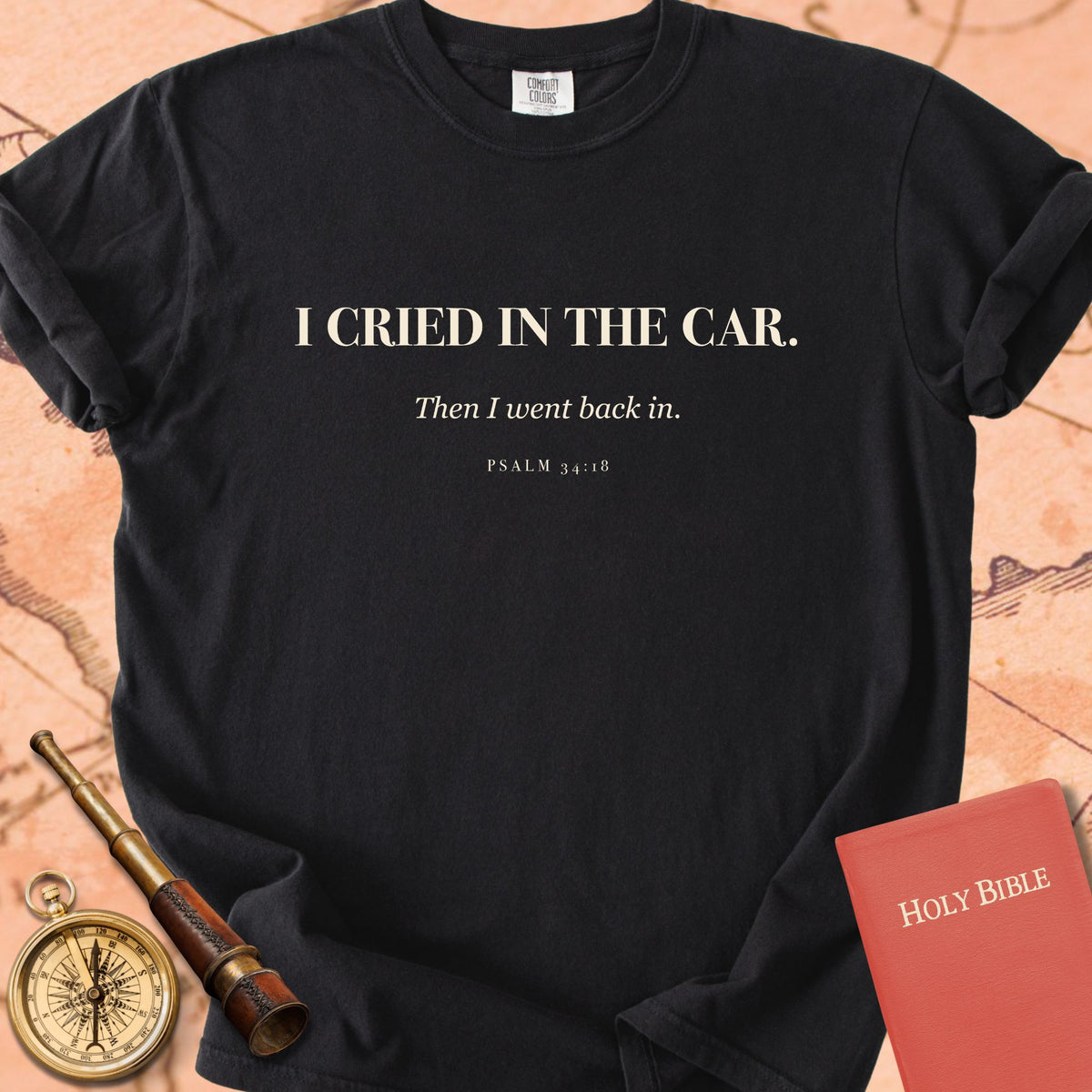 I Cried in the Car. Premium T-shirt