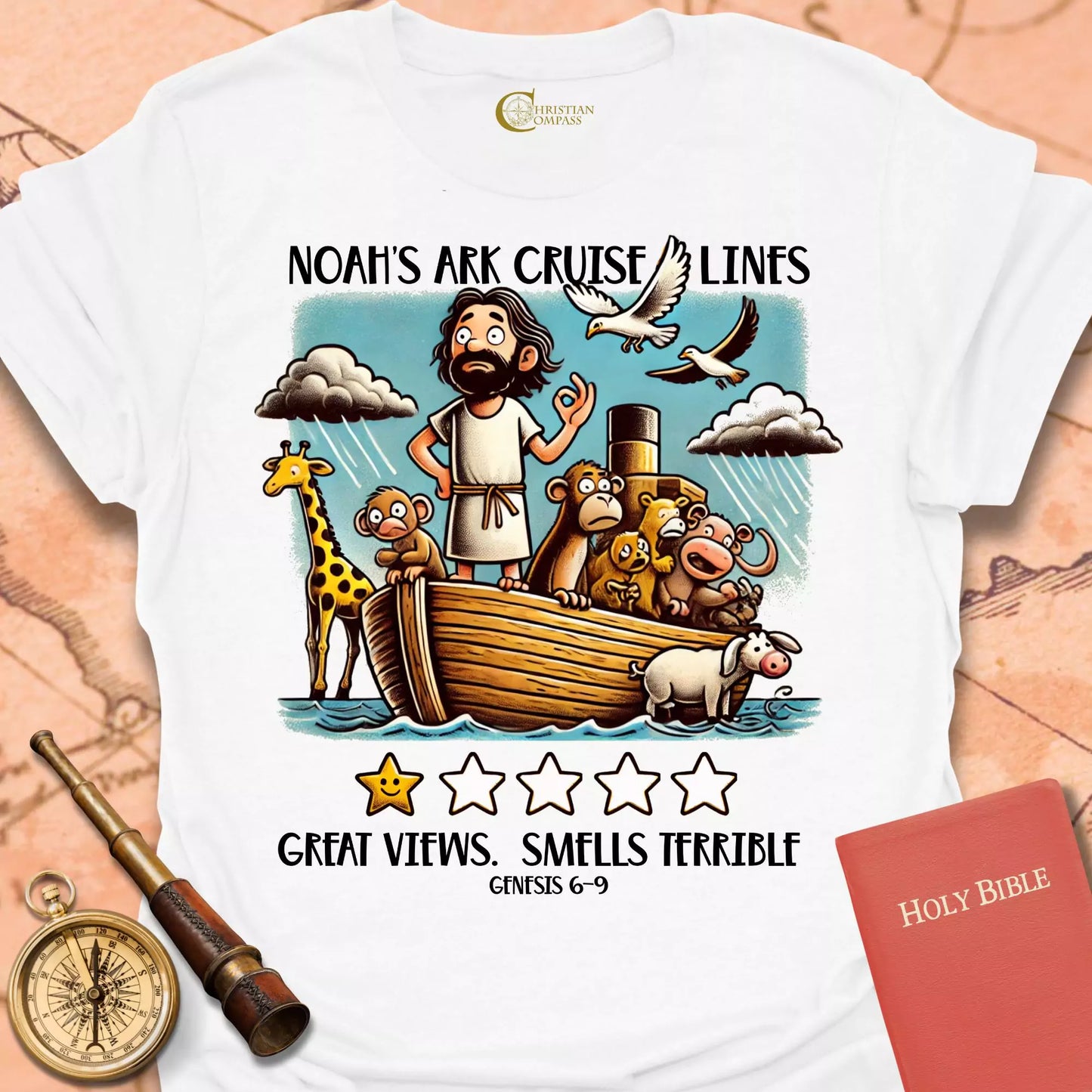 Noah's Ark Five Star Review T-Shirt