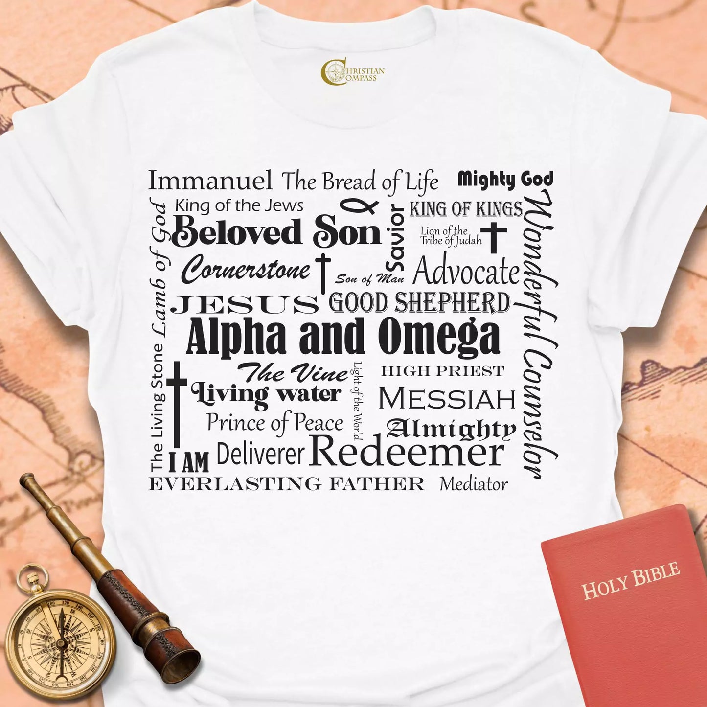 Names of Jesus Square T-Shirt