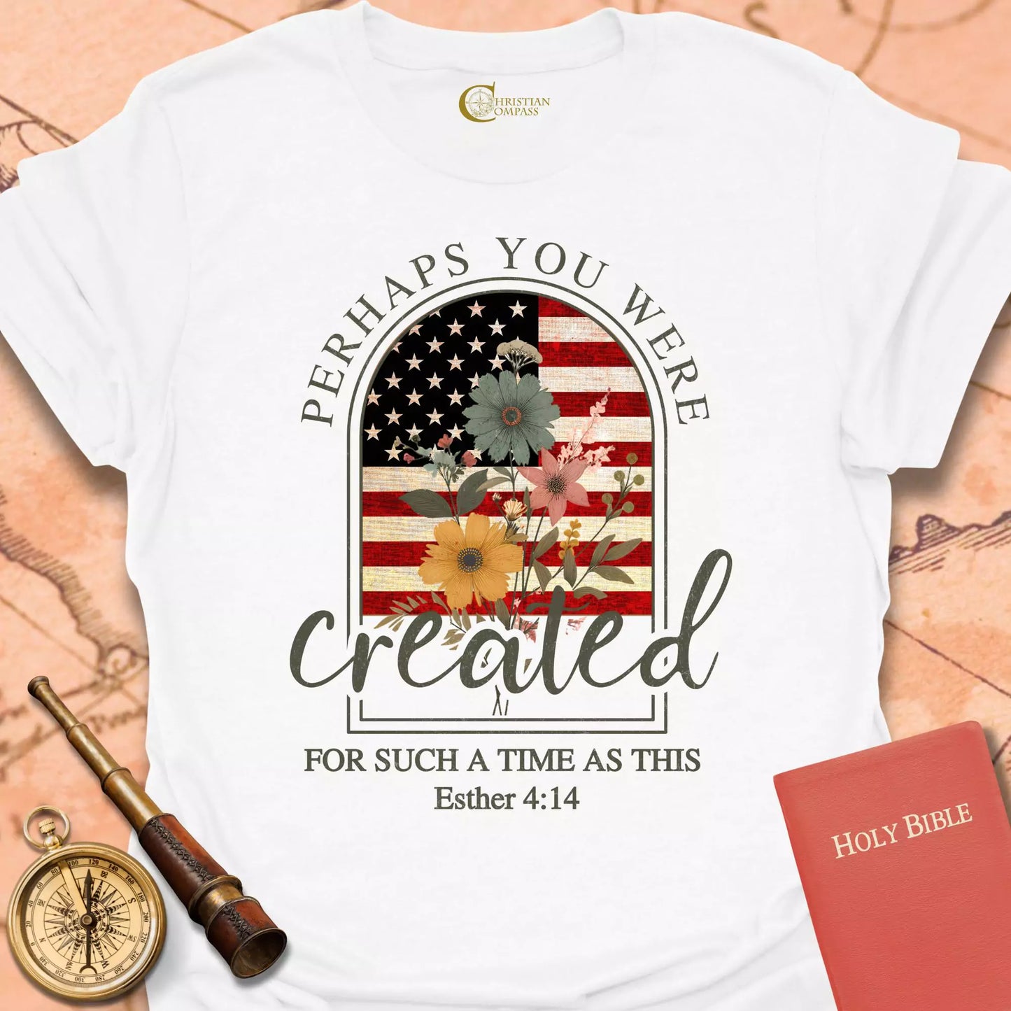 Perhaps You Were Created Flag T-Shirt
