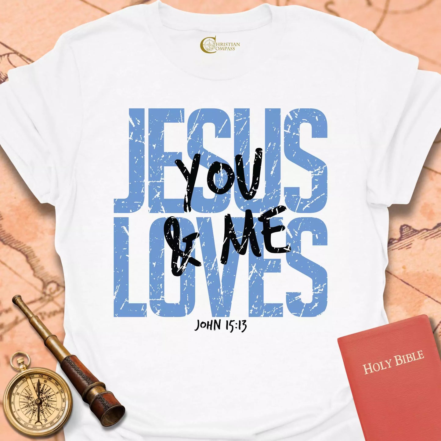 Jesus Loves You & Me Bold T-Shirt