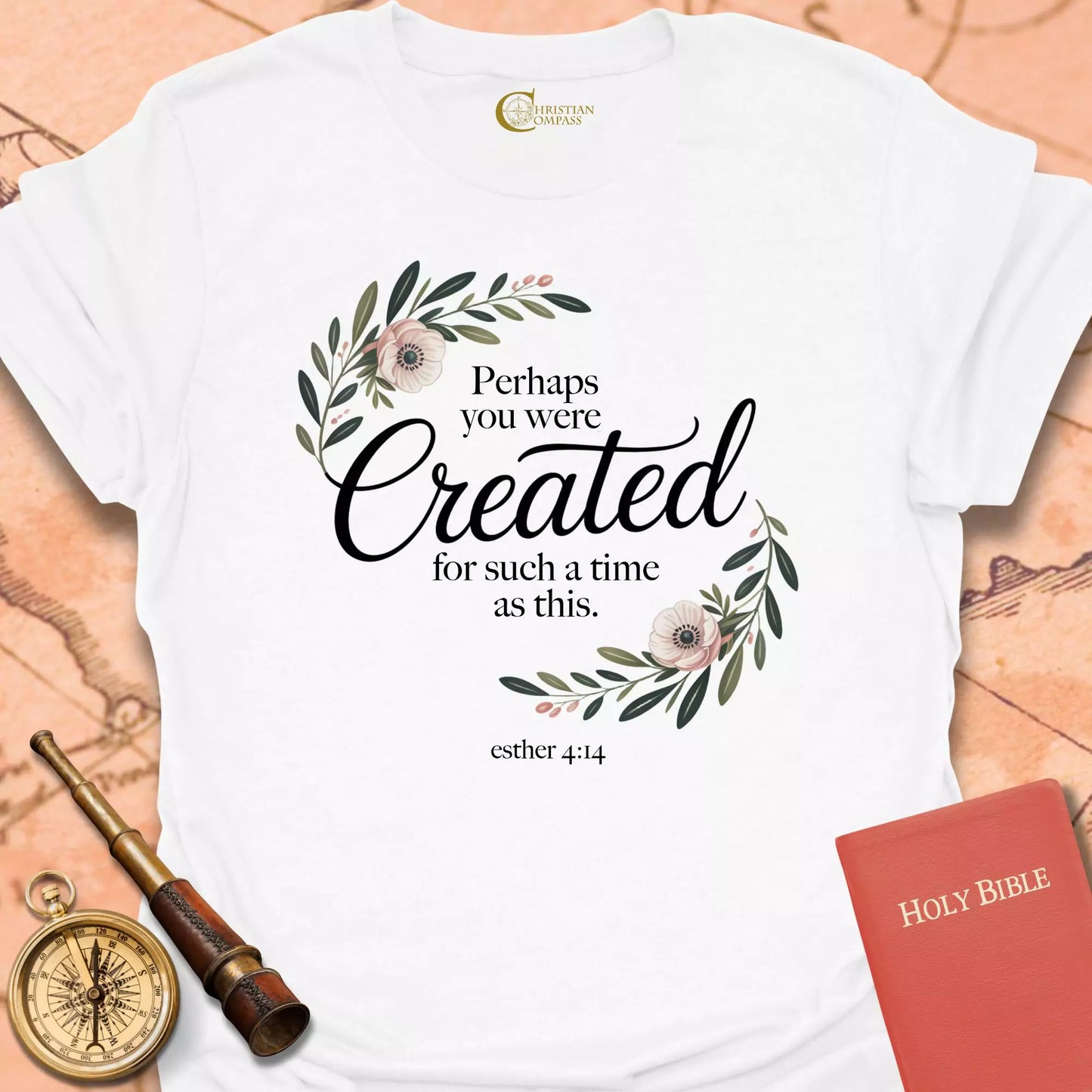 Created Floral Swirl T-Shirt