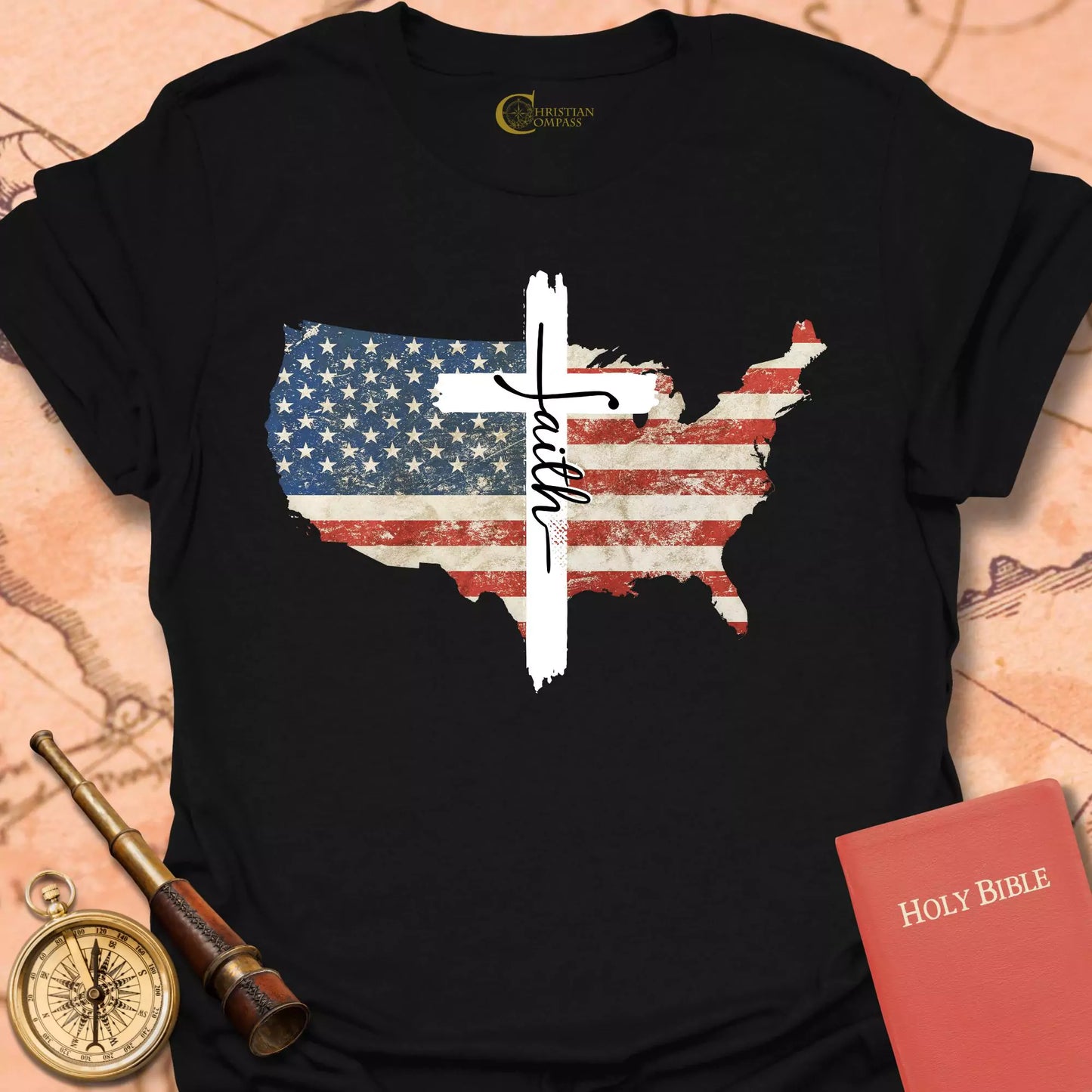 Faith USA Flag T-Shirt