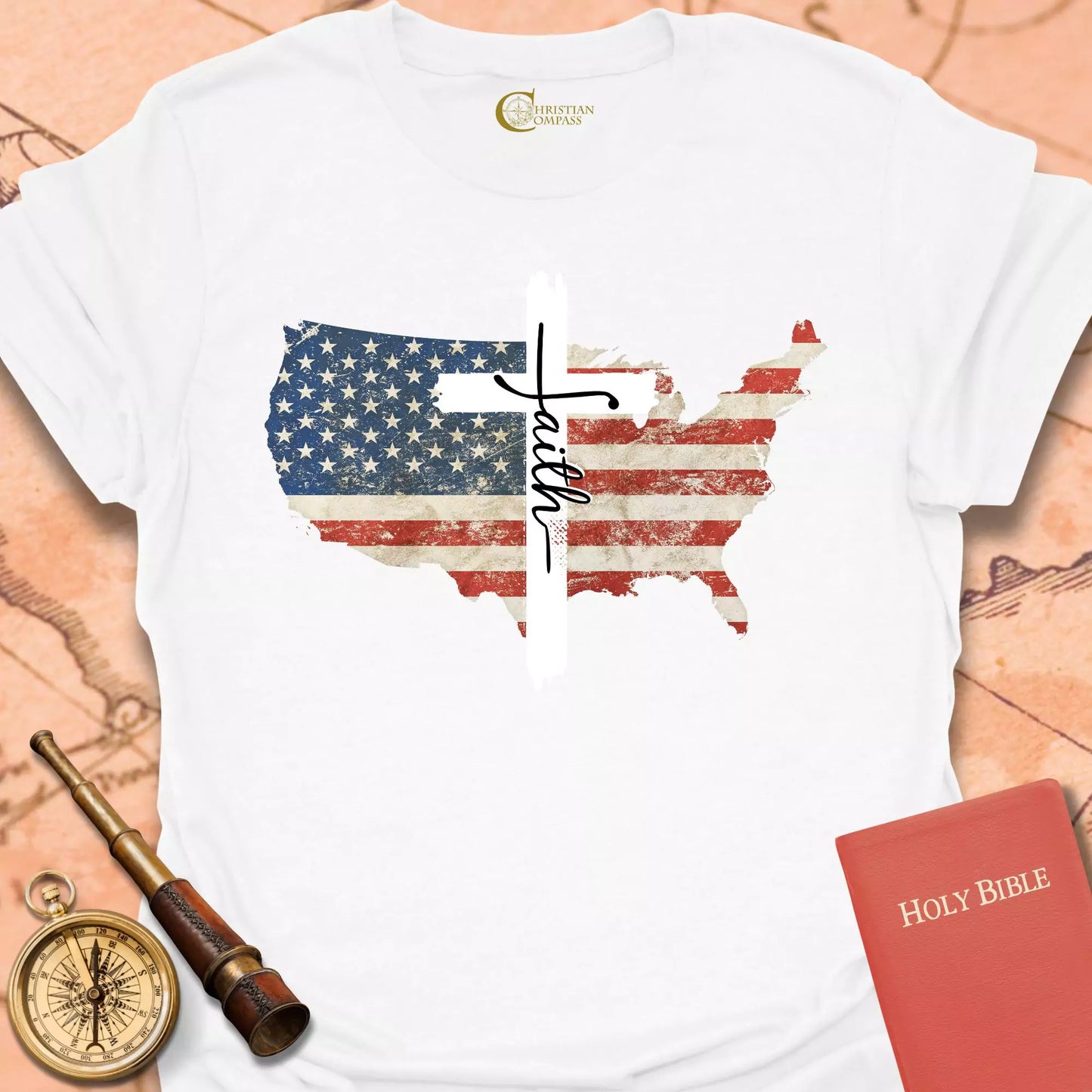 Faith USA Flag T-Shirt