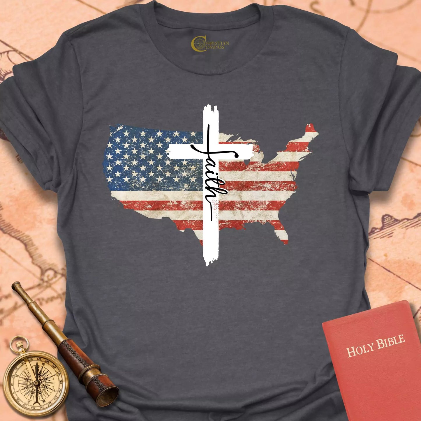 Faith USA Flag T-Shirt