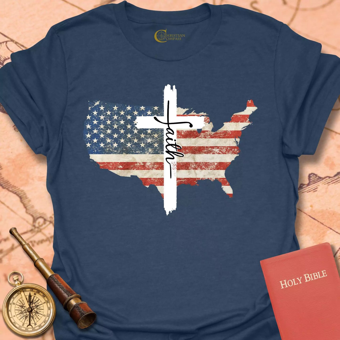 Faith USA Flag T-Shirt