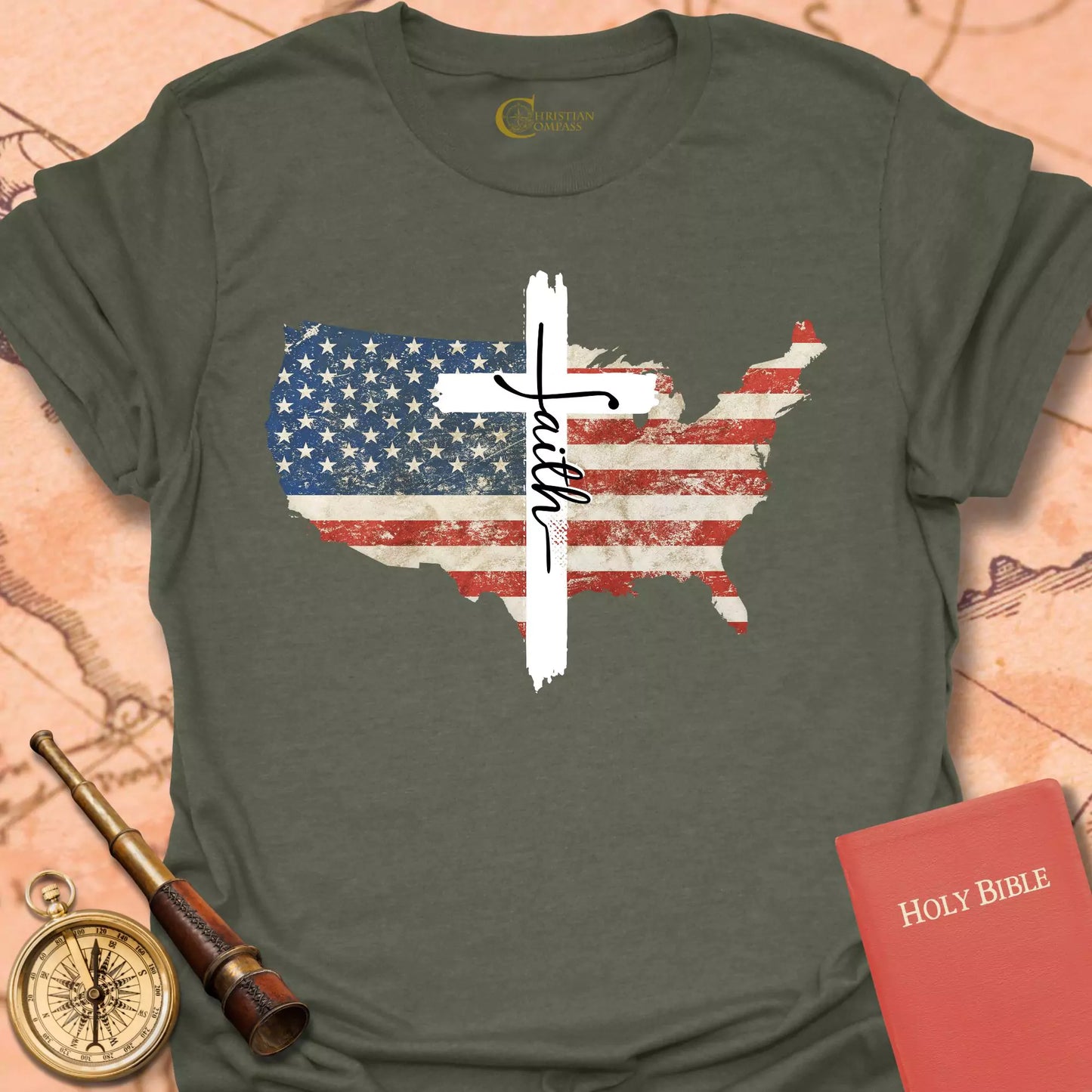 Faith USA Flag T-Shirt