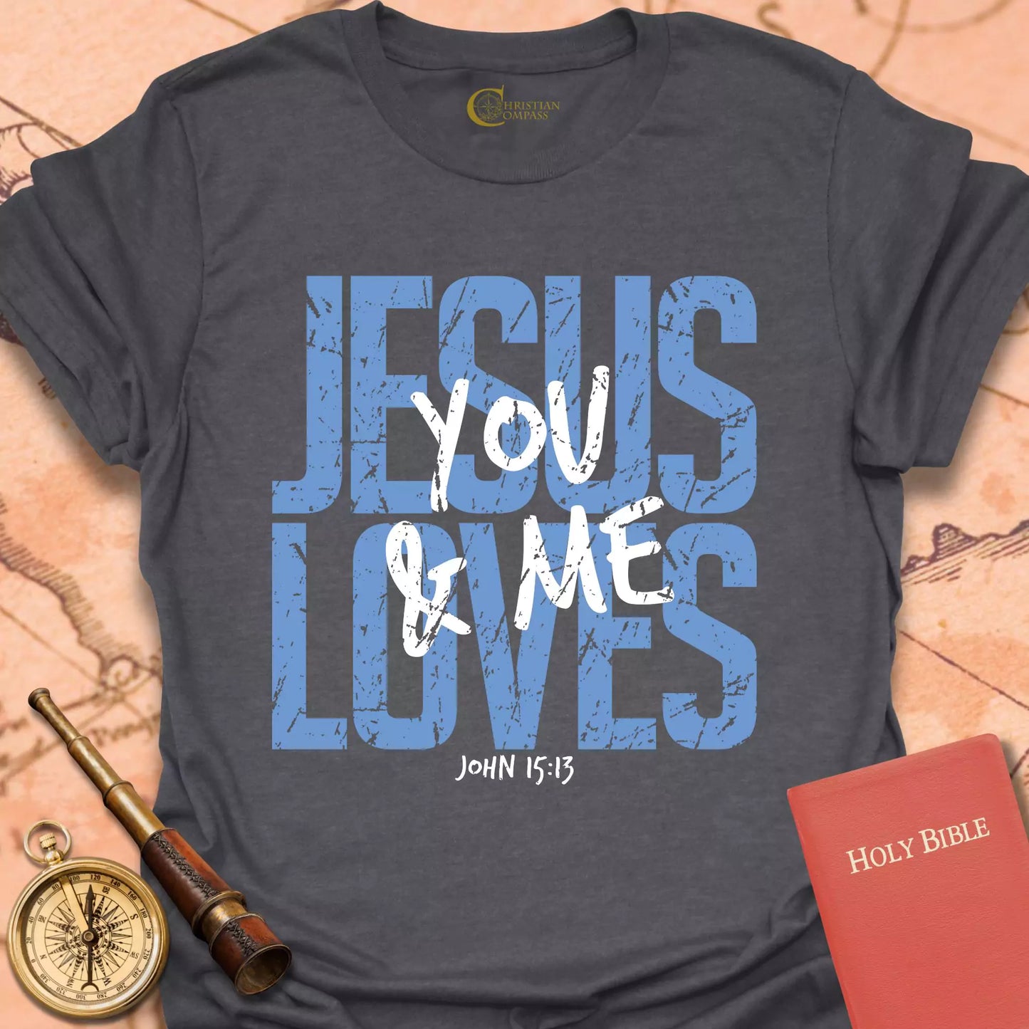 Jesus Loves You & Me Bold T-Shirt