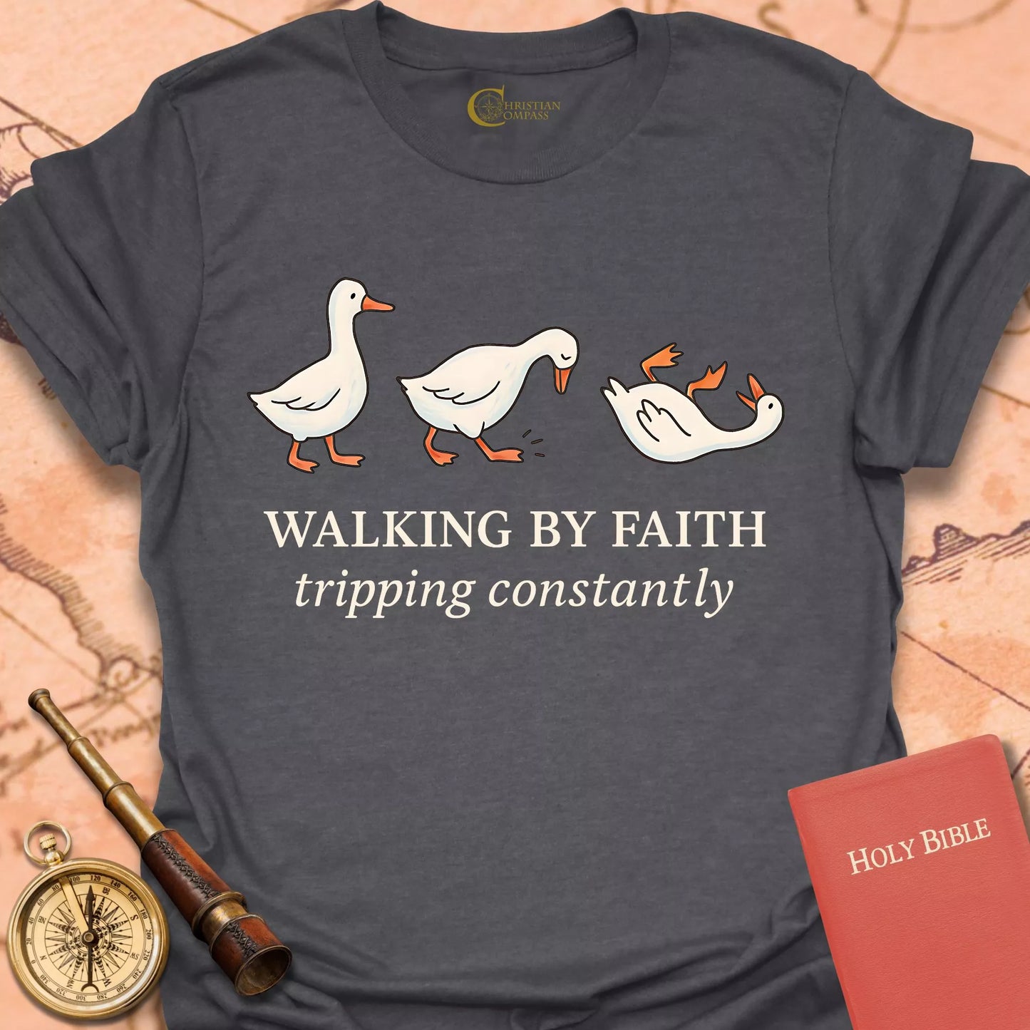 Walking by Faith Ducks T-Shirt