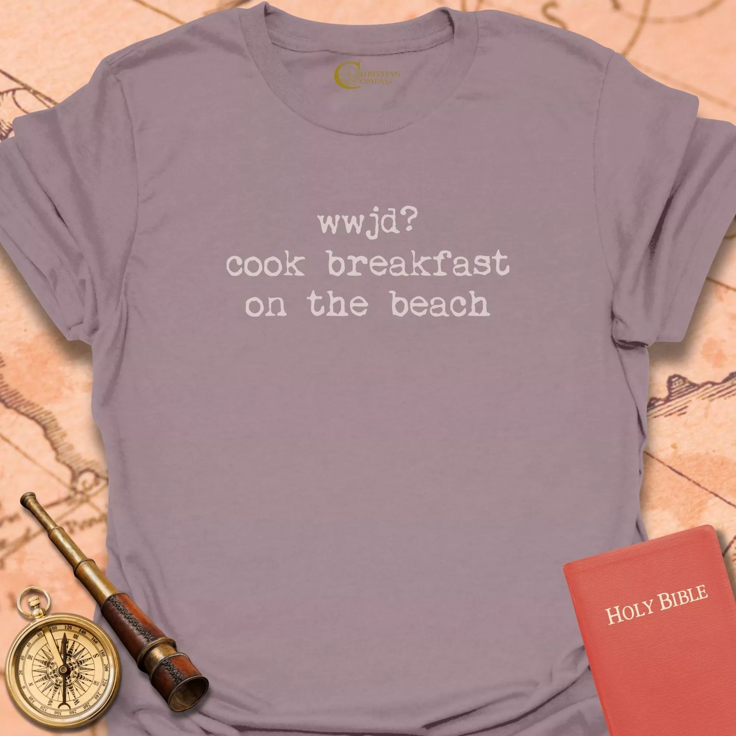WWJD? Cook Breakfast on the Beach T-Shirt