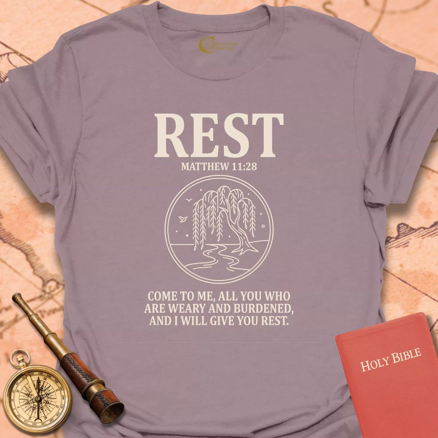 Rest, Matthew 11:28 T-Shirt