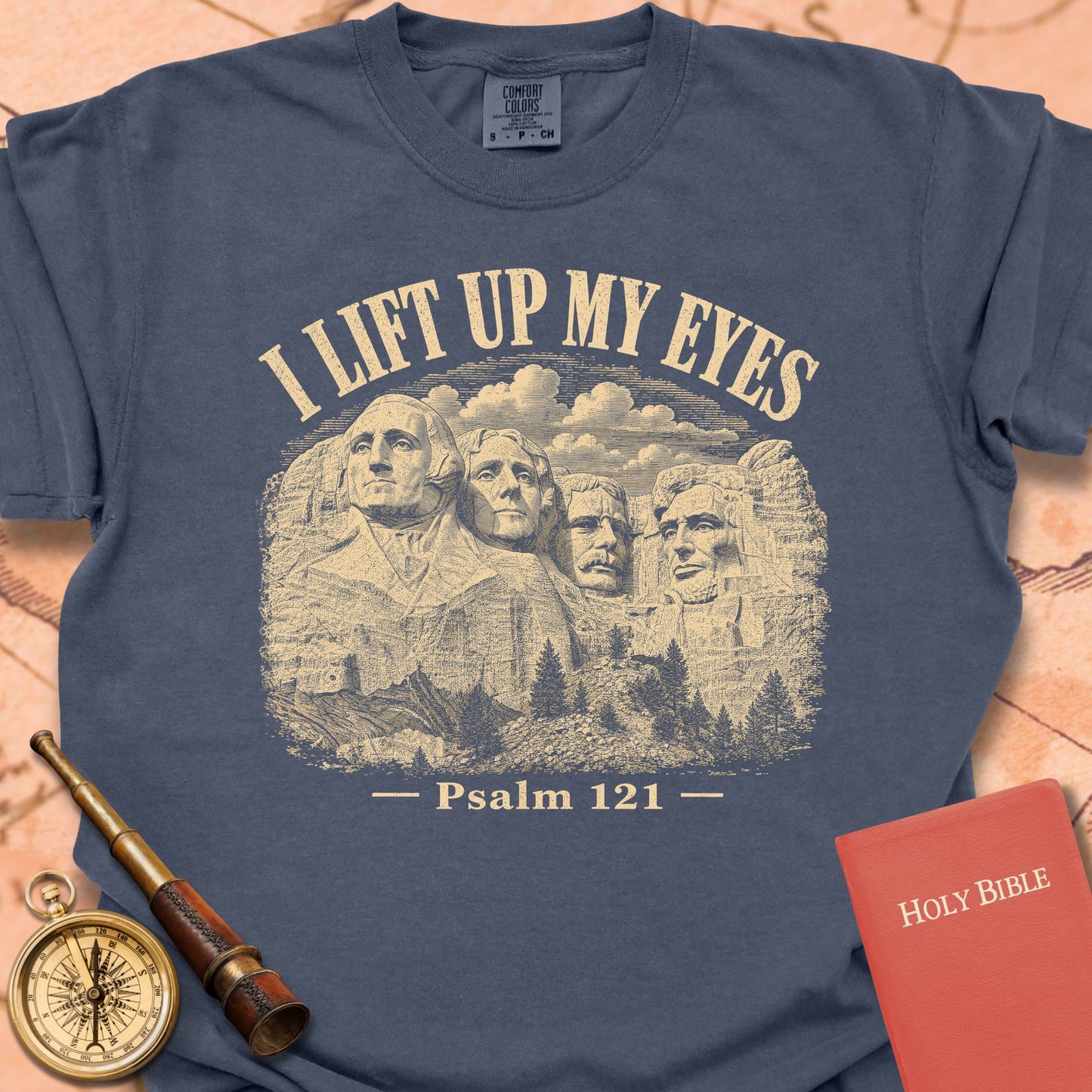I Lift Up My Eyes Mount Rushmore Premium T-shirt