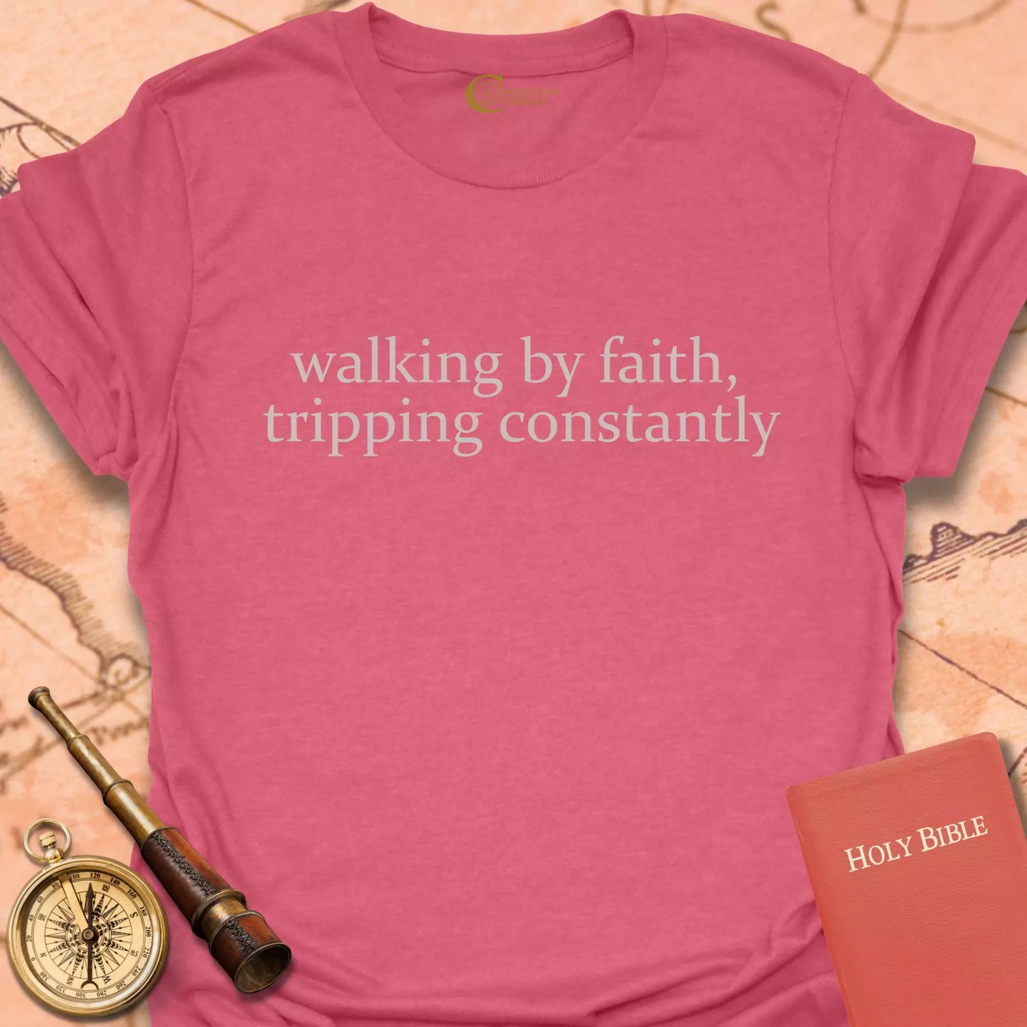 Walking by Faith, Tripping Constantly T-Shirt