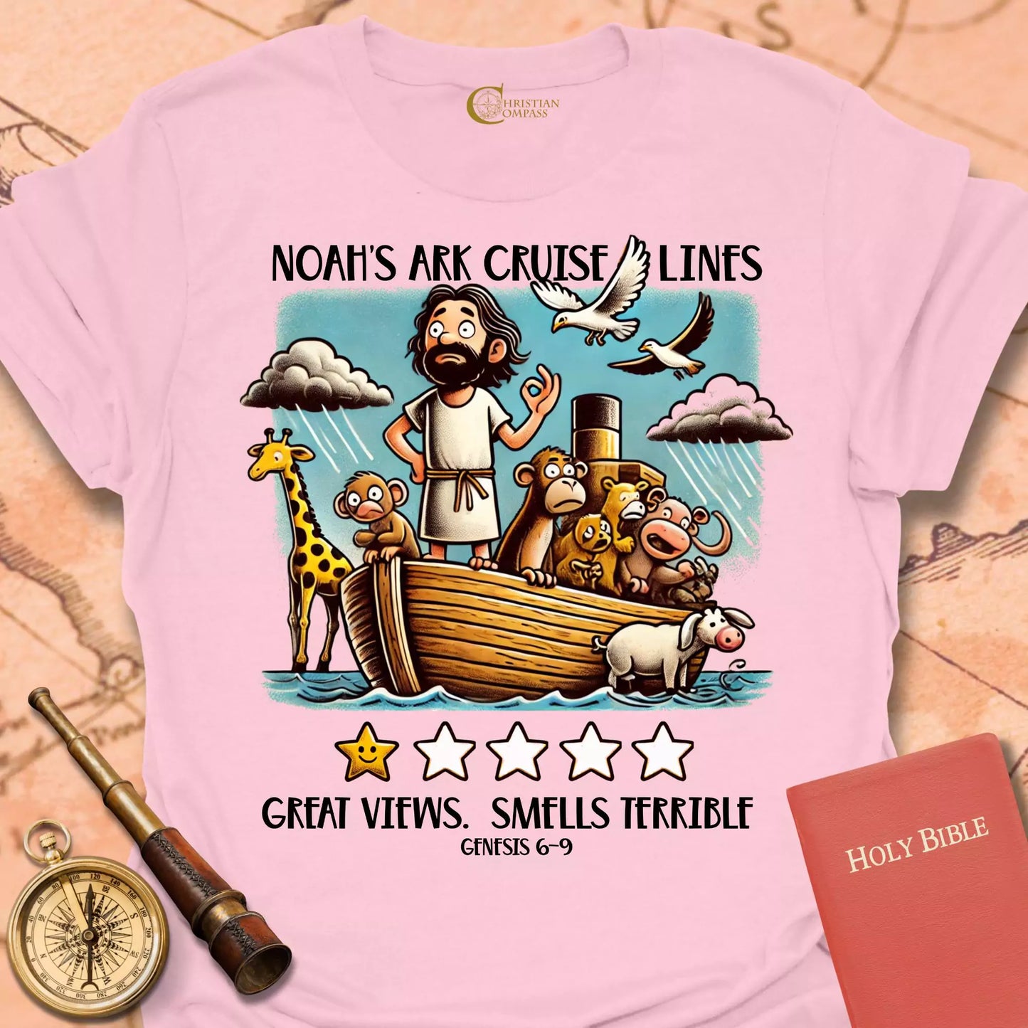 Noah's Ark Five Star Review T-Shirt