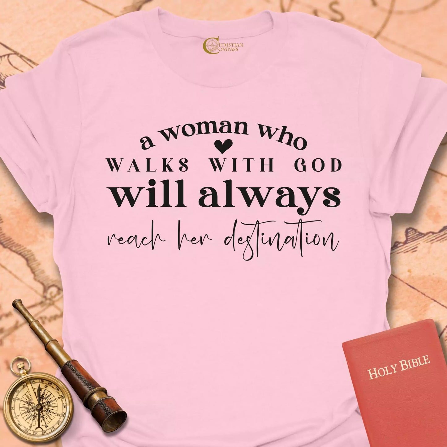 A Woman Who Walks with God T-Shirt