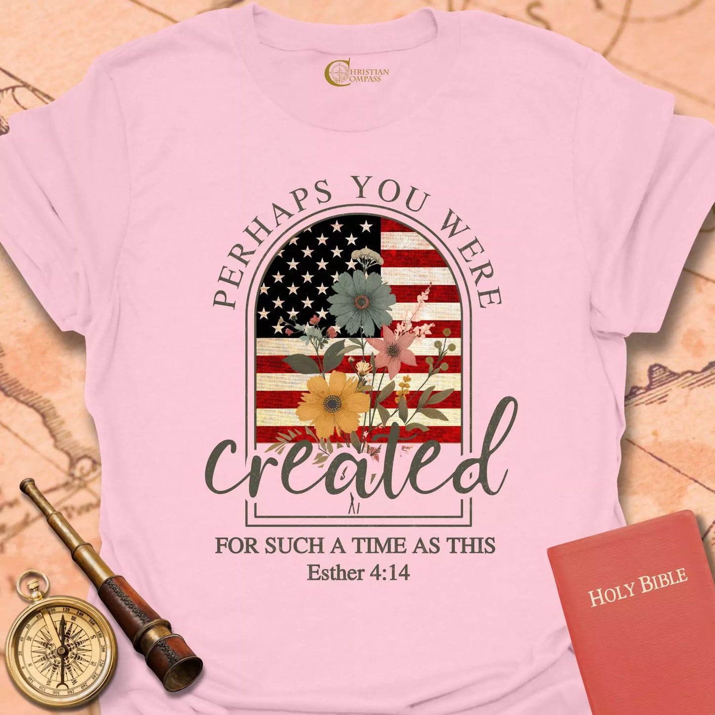 Perhaps You Were Created Flag T-Shirt