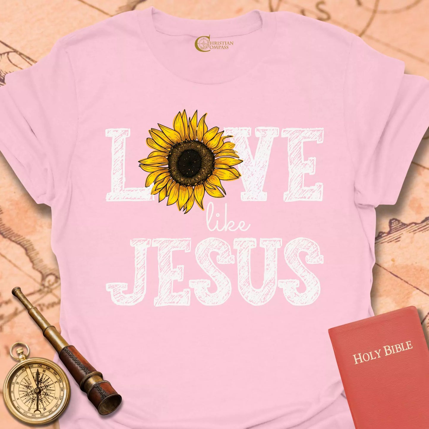Love Like Jesus Sunflower T-Shirt