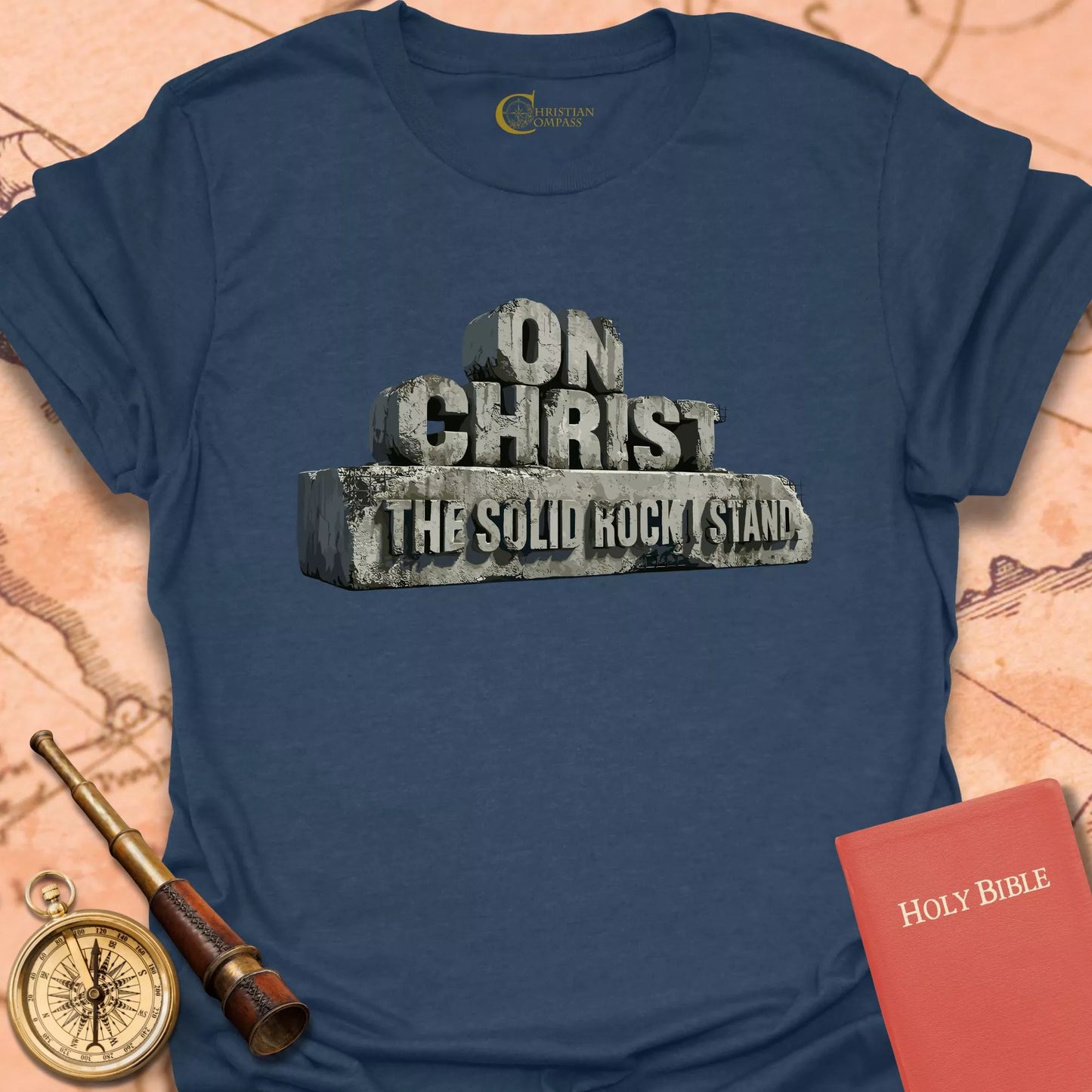 On Christ the Solid Rock I Stand T-Shirt