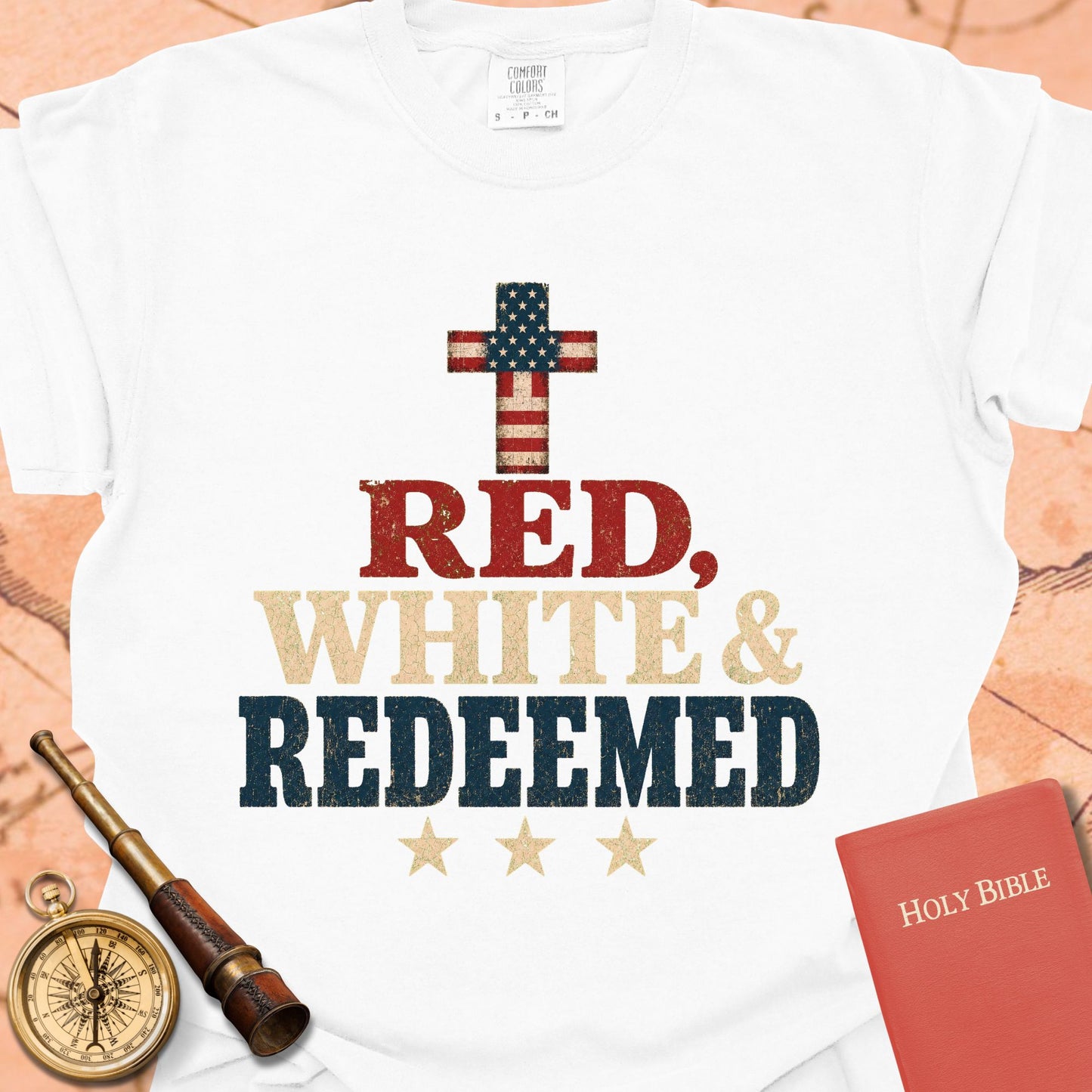 Red, White & Redeemed Premium T-shirt