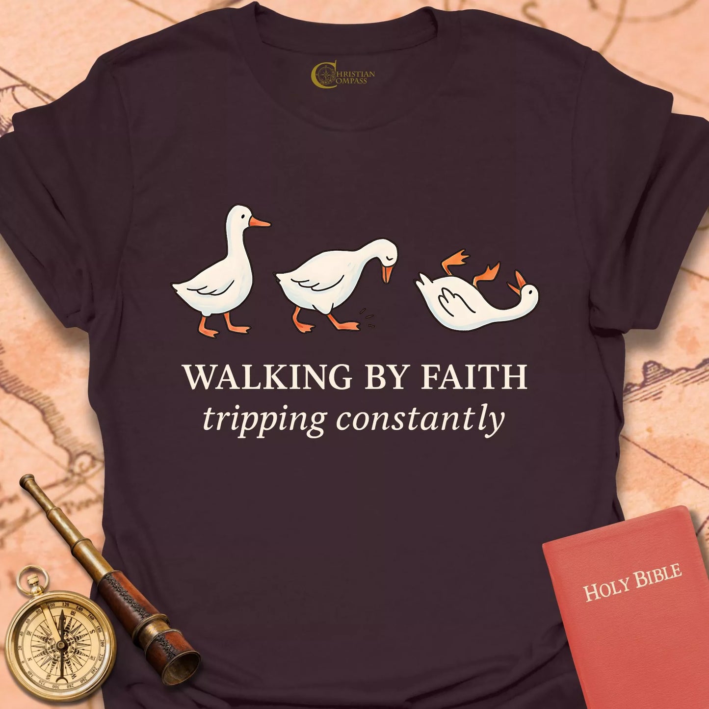 Walking by Faith Ducks T-Shirt