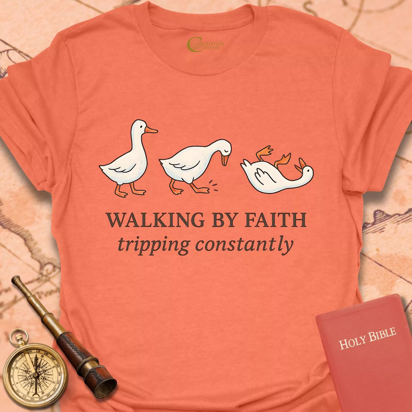Walking by Faith Ducks T-Shirt