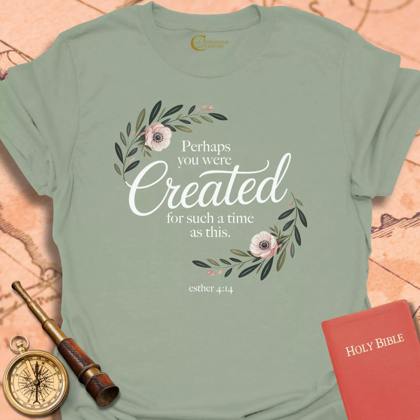 Created Floral Swirl T-Shirt