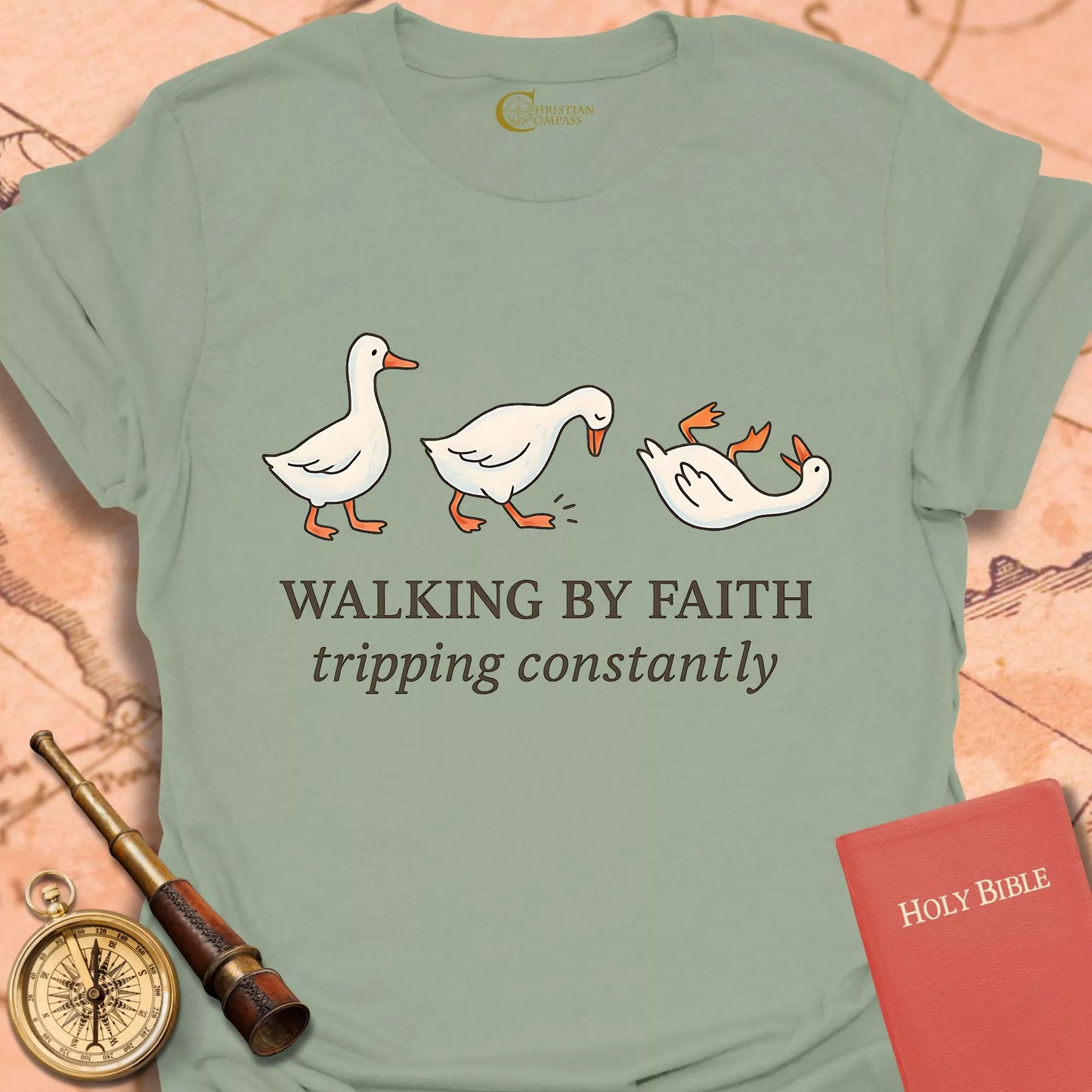Walking by Faith Ducks T-Shirt