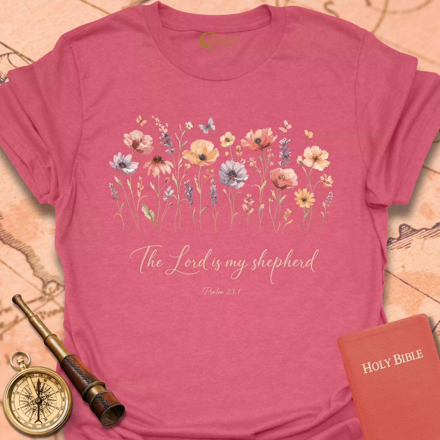 Lord is My Shepherd Wildflowers T-Shirt