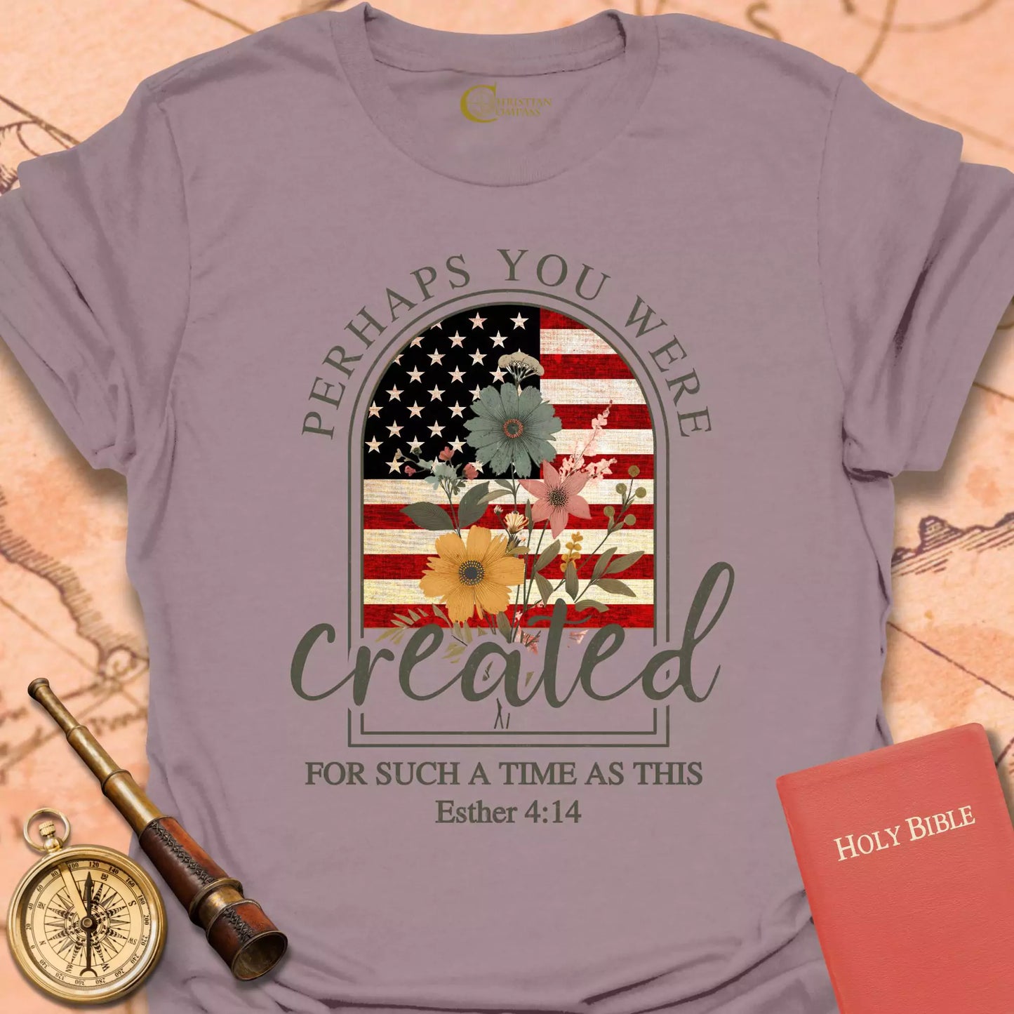 Perhaps You Were Created Flag T-Shirt