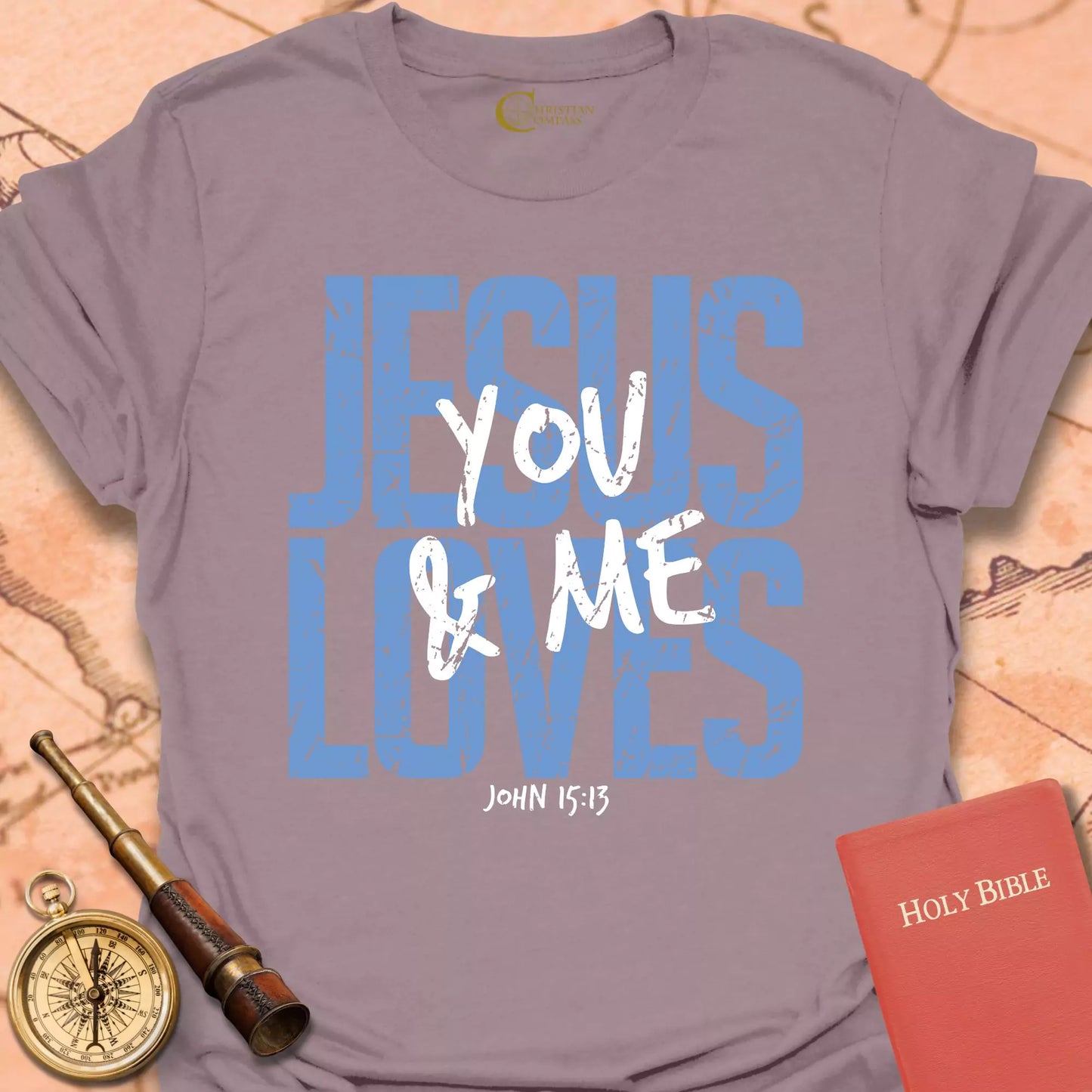 Jesus Loves You & Me Bold T-Shirt
