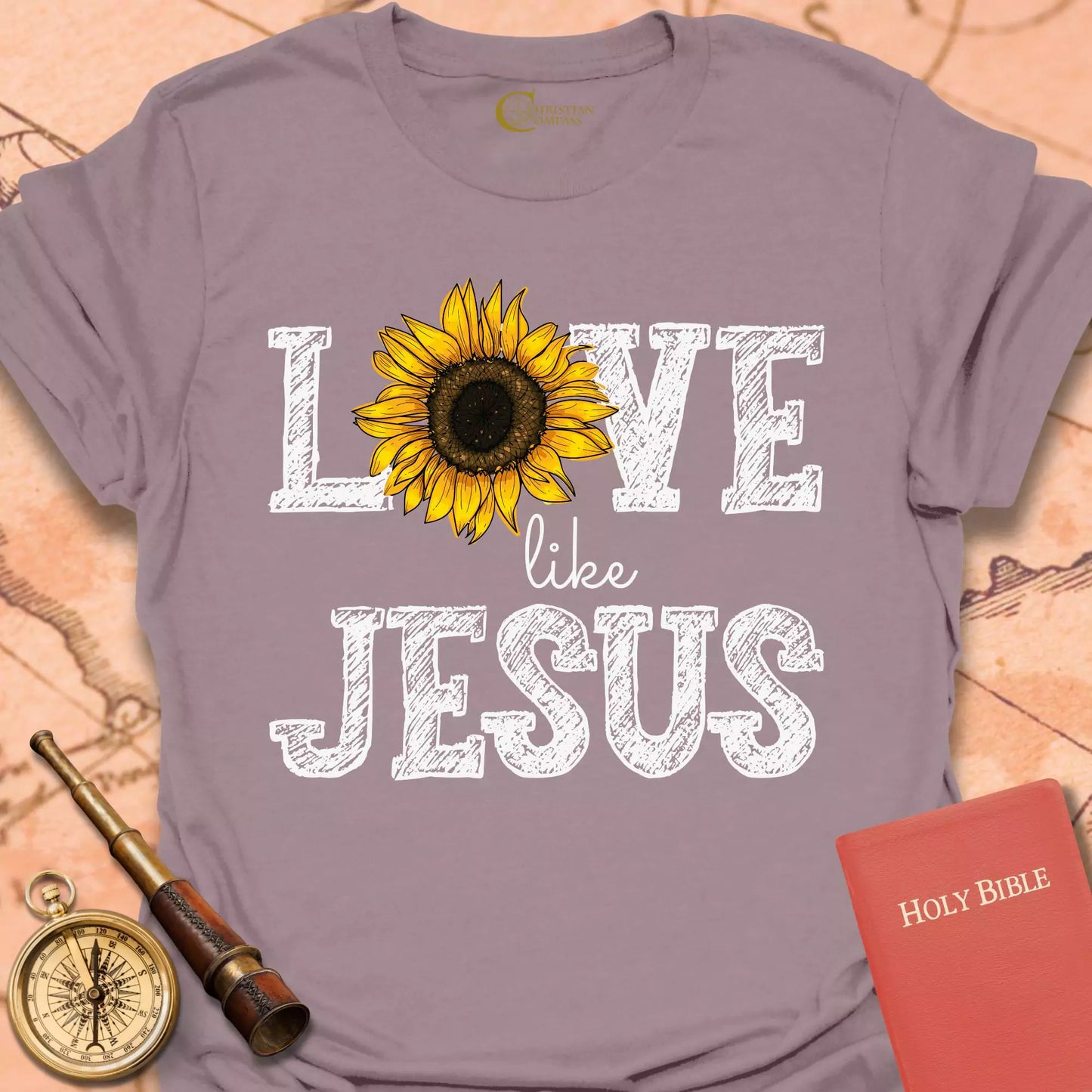 Love Like Jesus Sunflower T-Shirt