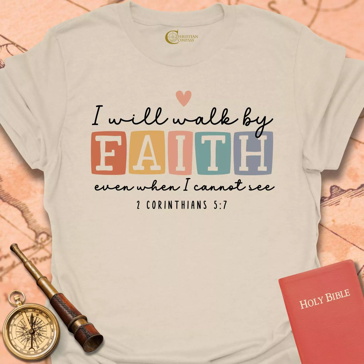 I Will Walk By Faith T-Shirt